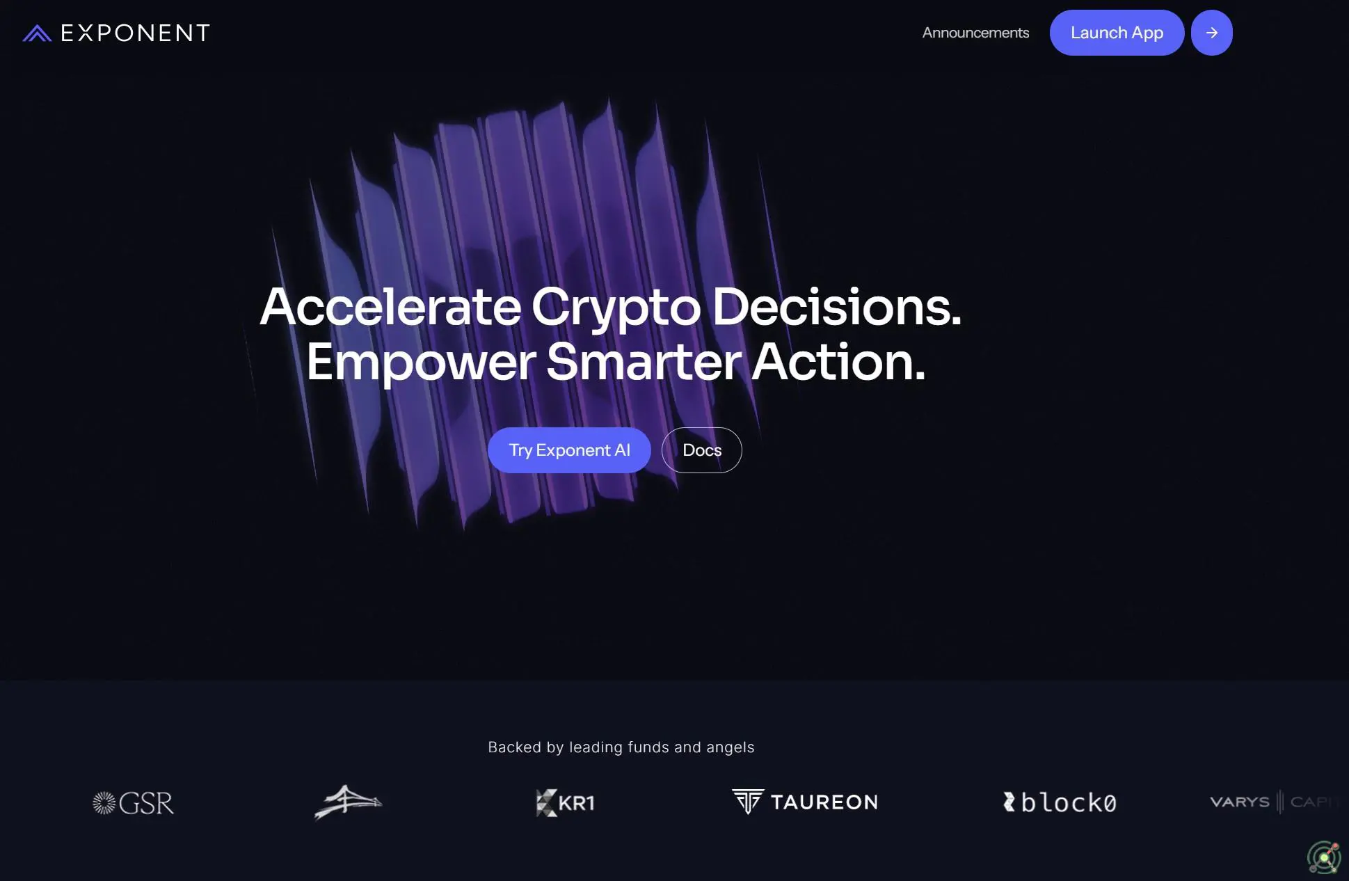 An AI-powered platform providing institutional-level productivity tools for cryptocurrency investors.