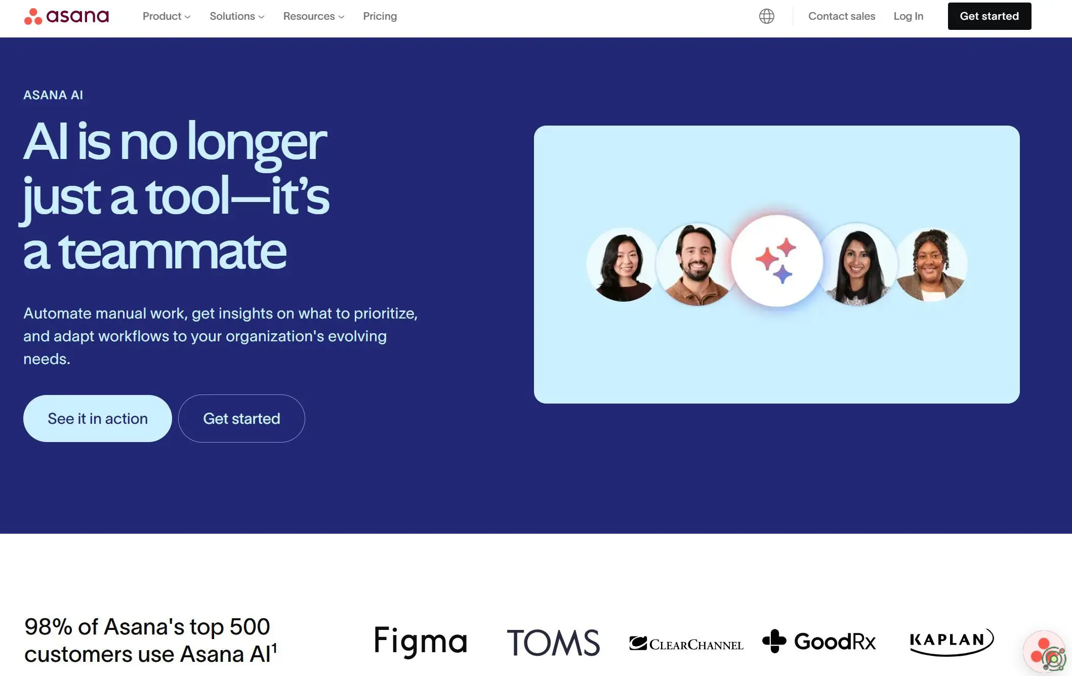 AI-powered features enhancing work management by automating tasks, drafting goals, and providing insights.