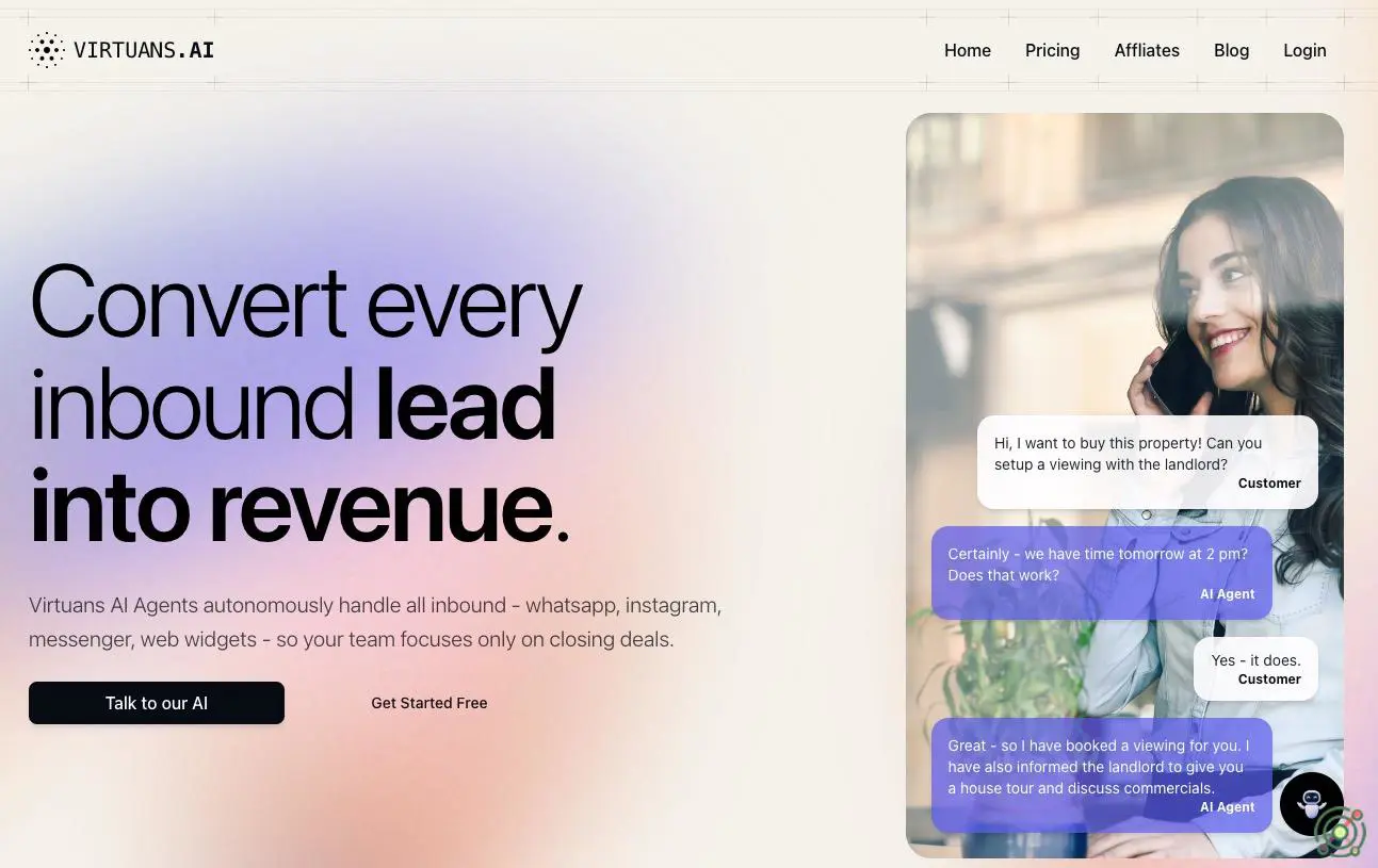 AI sales agents that autonomously engage leads, schedule meetings, and manage CRM tasks across multiple channels.