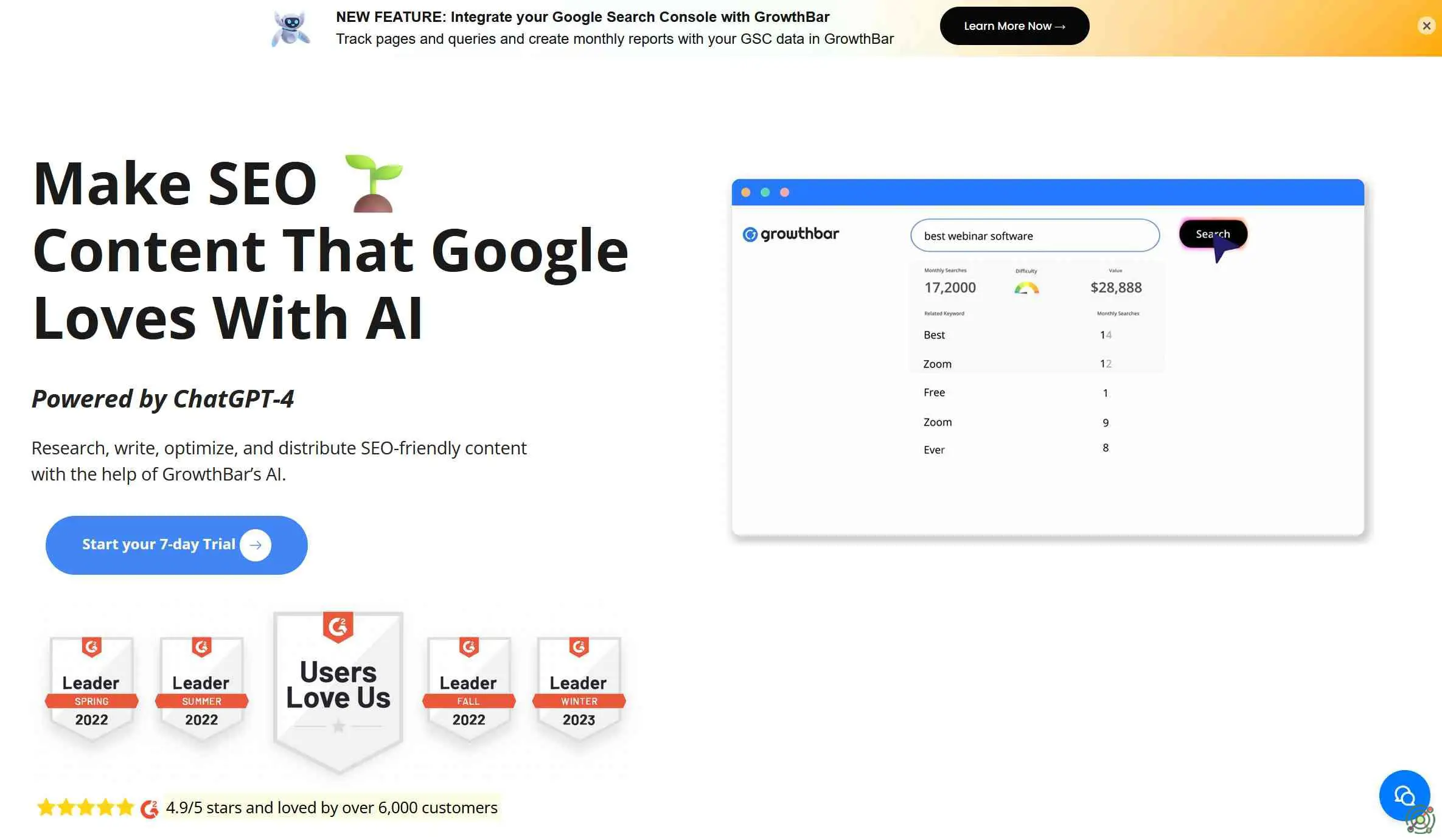 An AI-powered SEO content creation tool that streamlines the process of researching, writing, and optimizing SEO-friendly content.