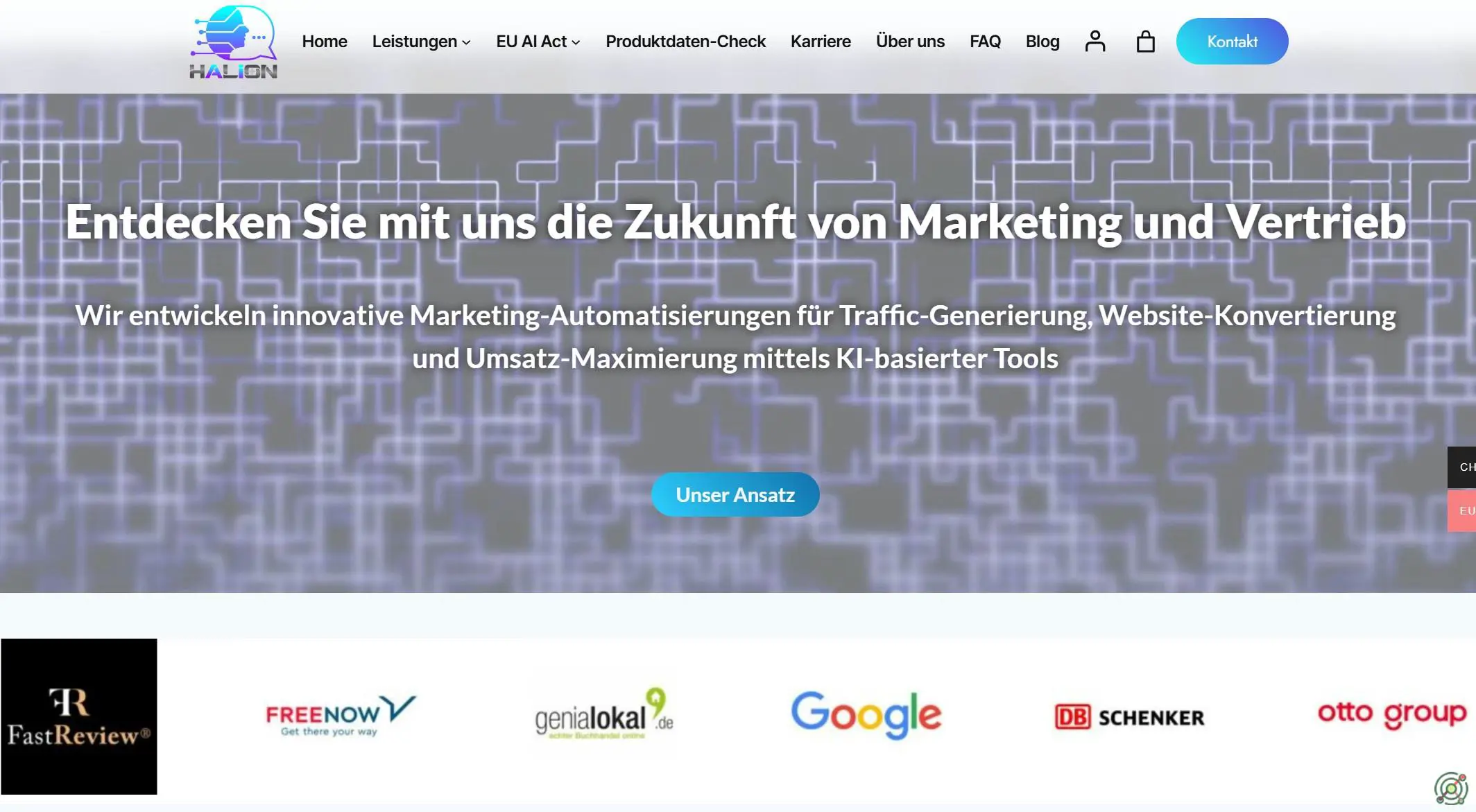 Provides AI-driven marketing automation solutions, including chatbots and personalized customer interactions.