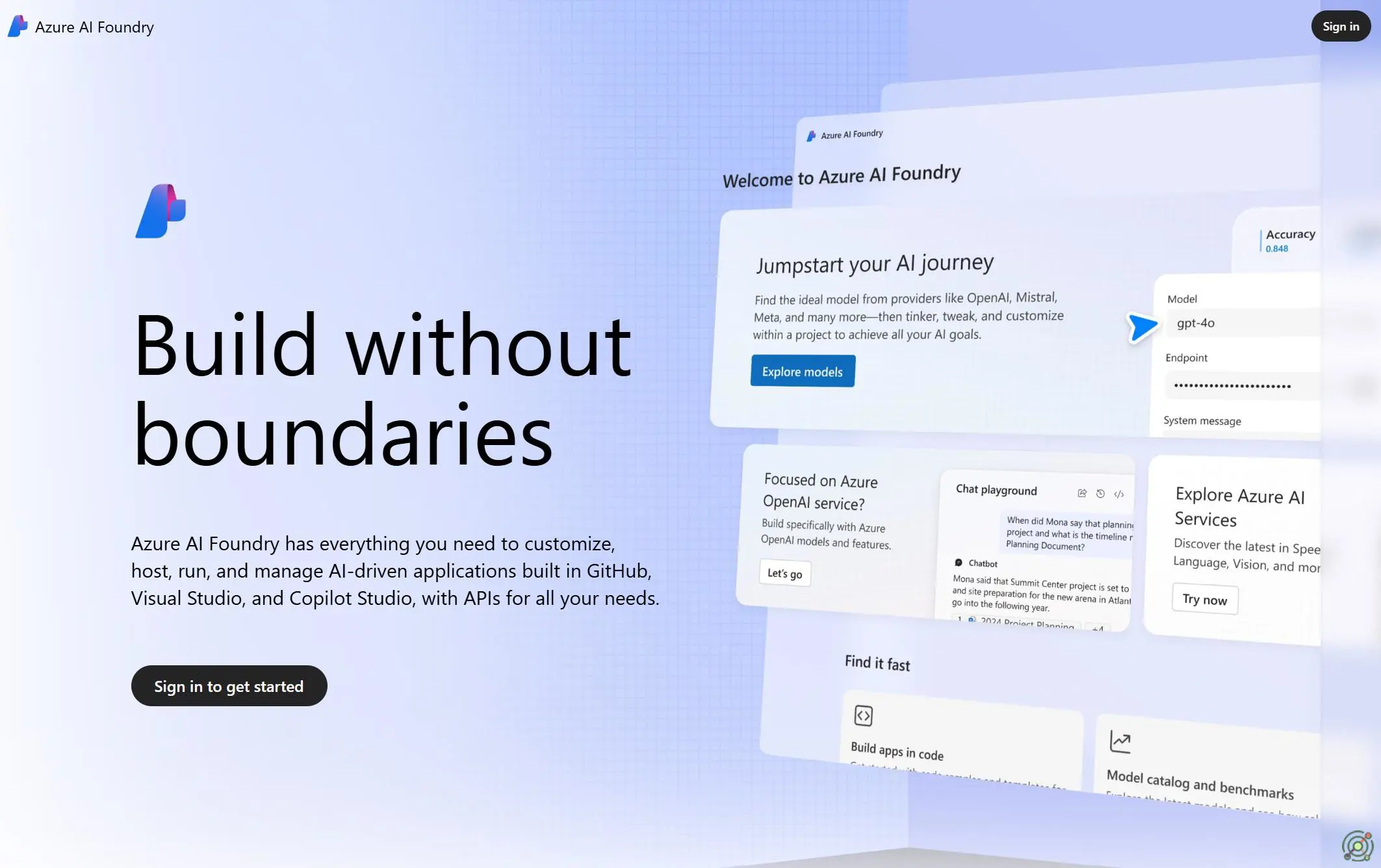 A comprehensive platform for building, customizing, and managing AI applications and agents at scale.