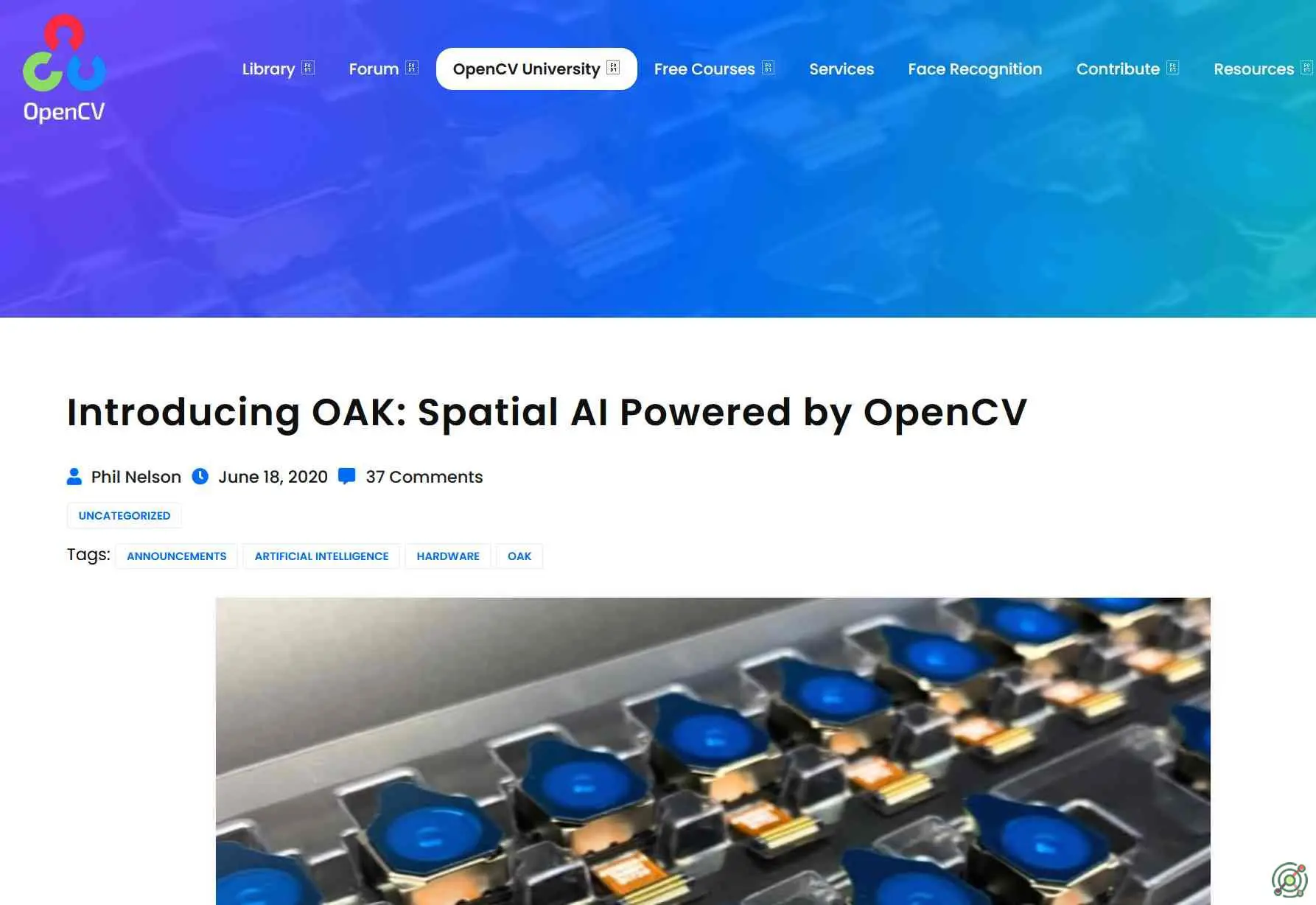 An open-source hardware and software platform that integrates spatial AI and computer vision capabilities for real-time object detection and depth estimation.