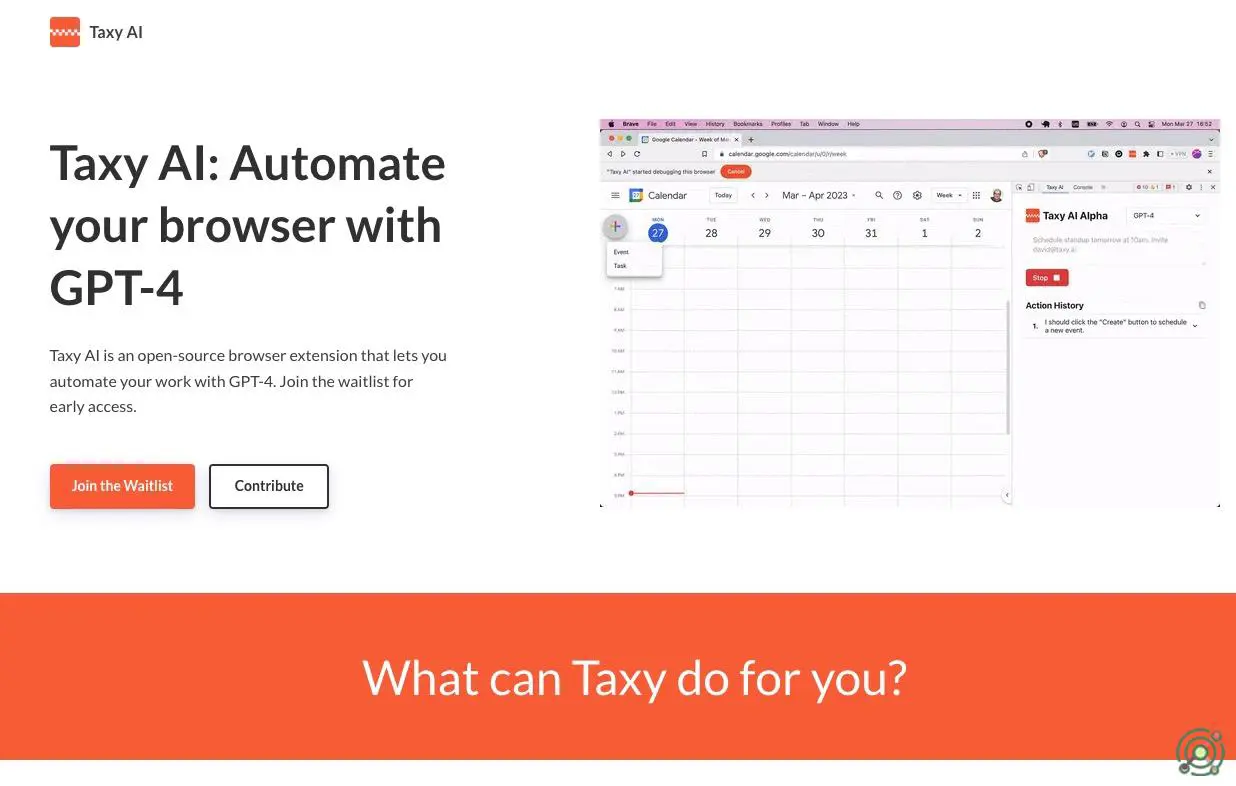 An open-source browser extension that automates tasks using GPT-4.
