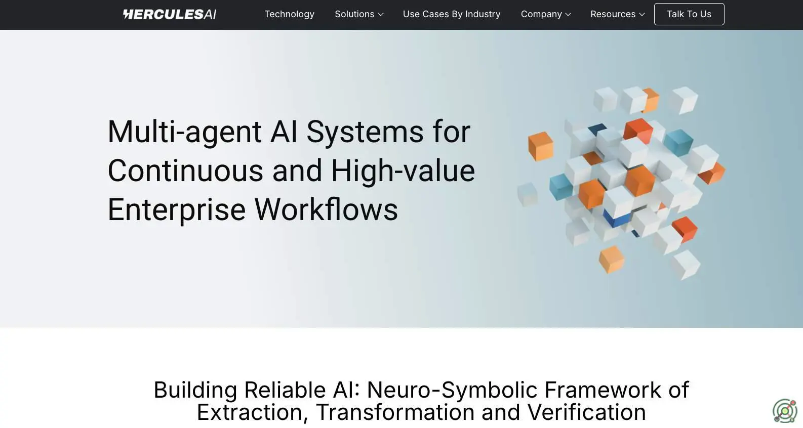 A generative AI company specializing in multi-agent systems that automate complex enterprise workflows through data extraction, transformation, and verification.