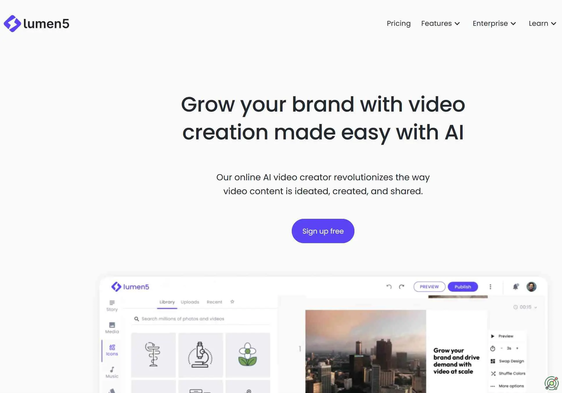 An AI-powered video creation platform that transforms text content into engaging videos, enabling effortless content repurposing and enhanced audience engagement.