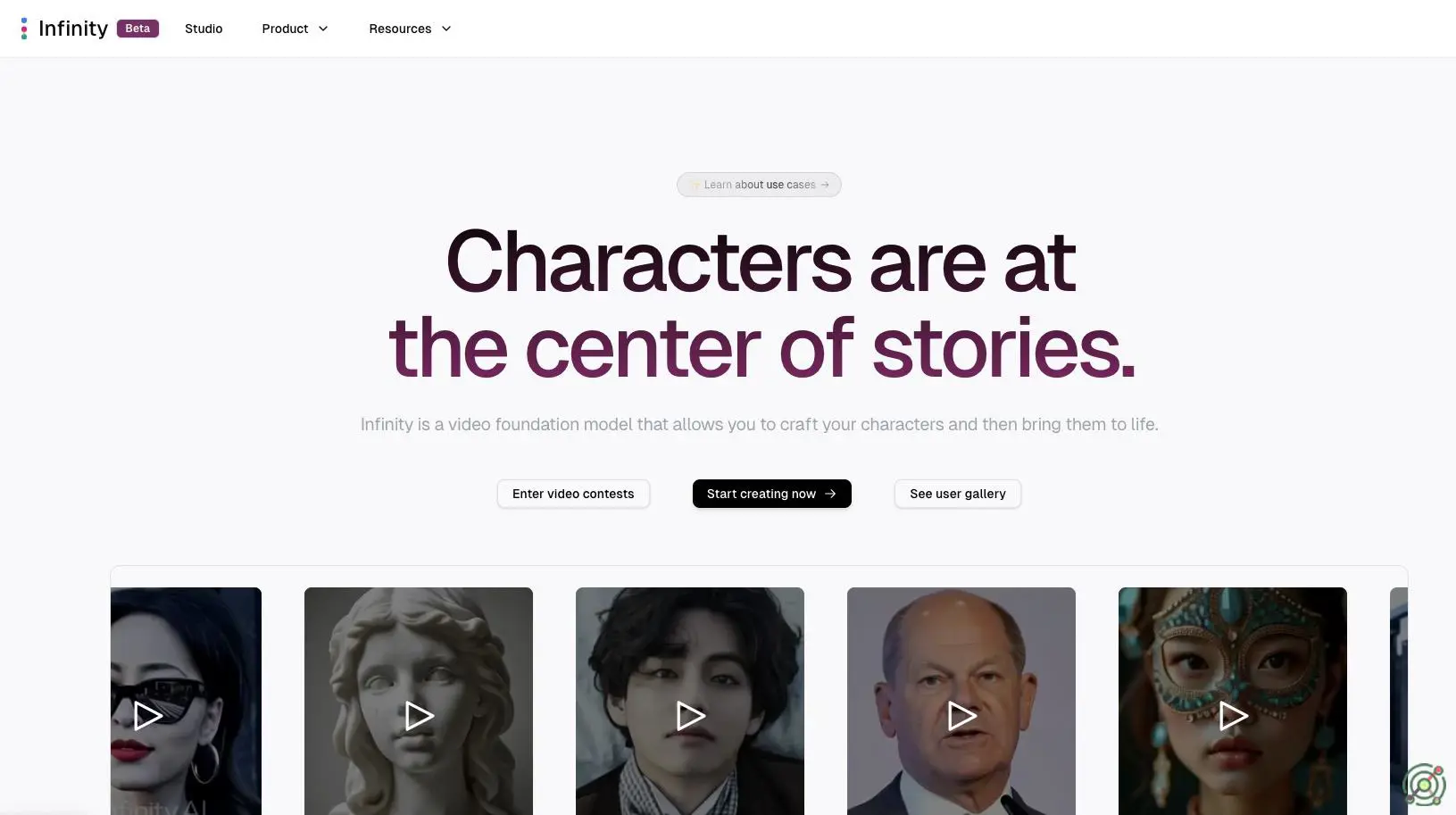 AI platform generating expressive, talking characters for various media.