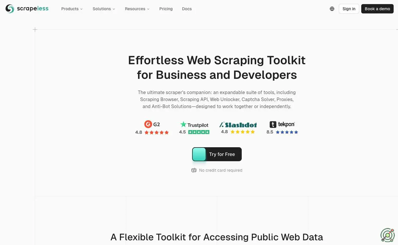 AI-powered web scraping toolkit for efficient and seamless data extraction.