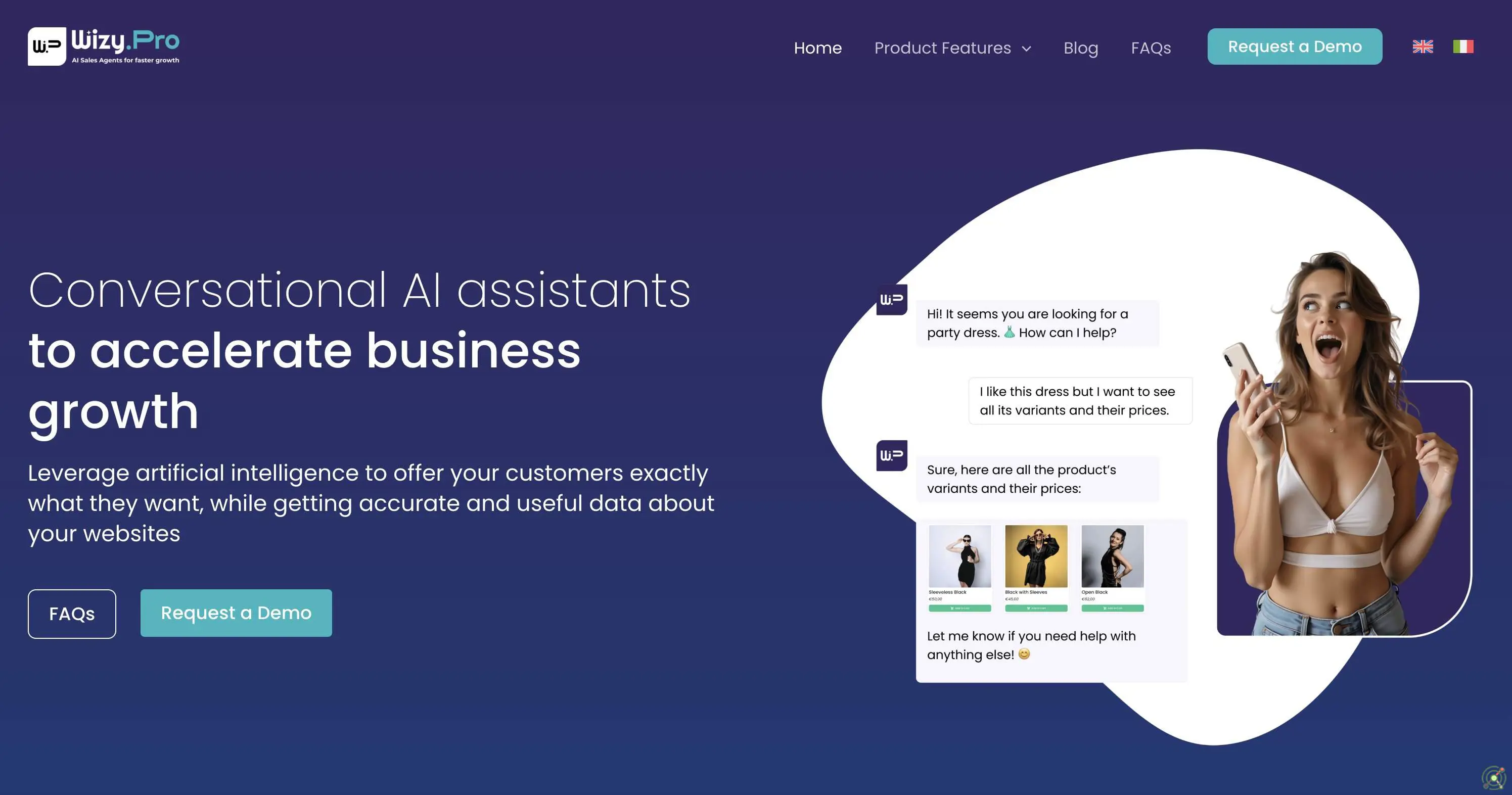 An AI-powered platform that enhances e-commerce customer engagement through personalized conversational agents, aiming to boost sales and improve customer satisfaction.