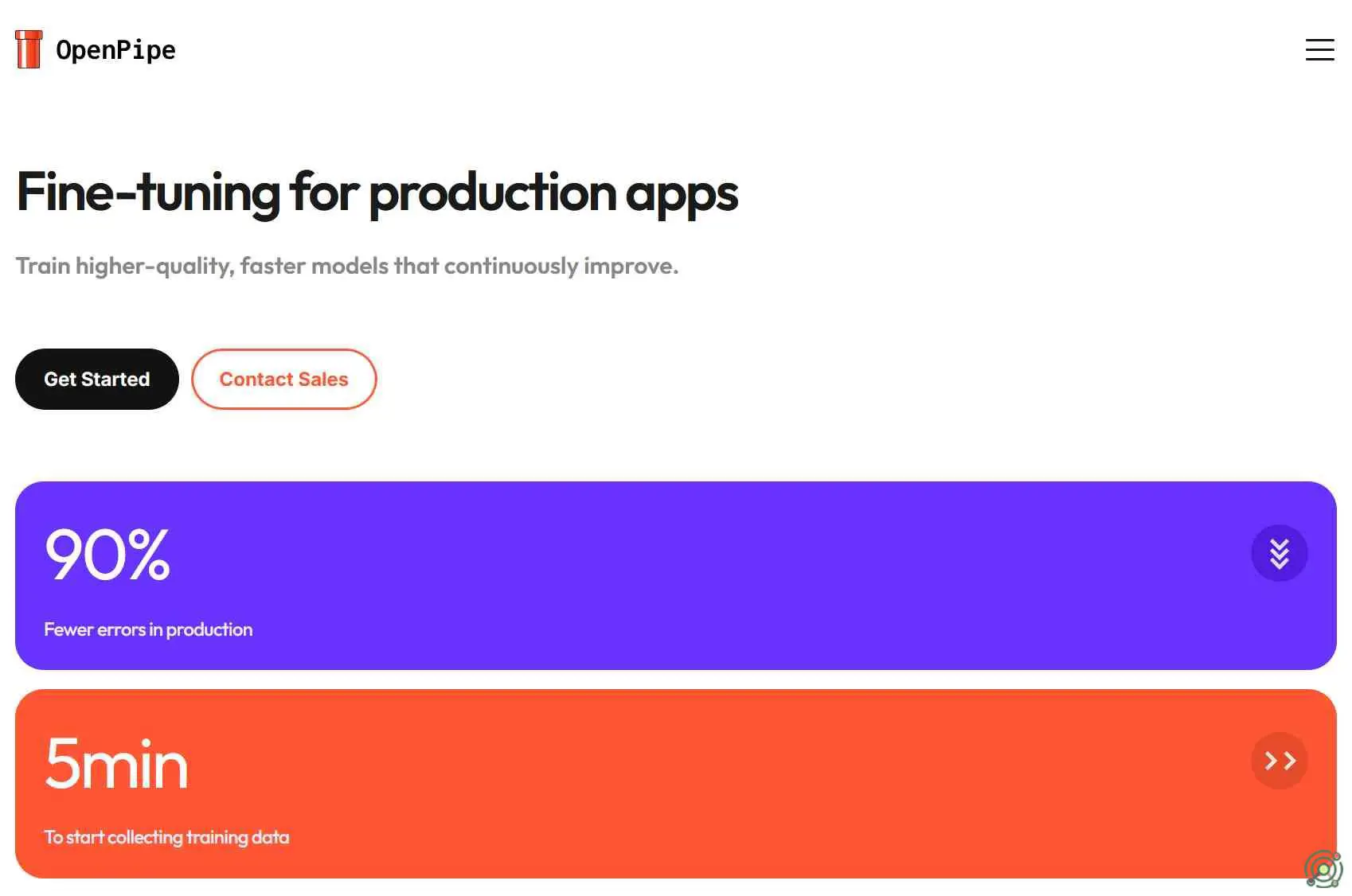 A fully-managed fine-tuning platform for developers to create efficient, high-quality AI models tailored to specific needs.