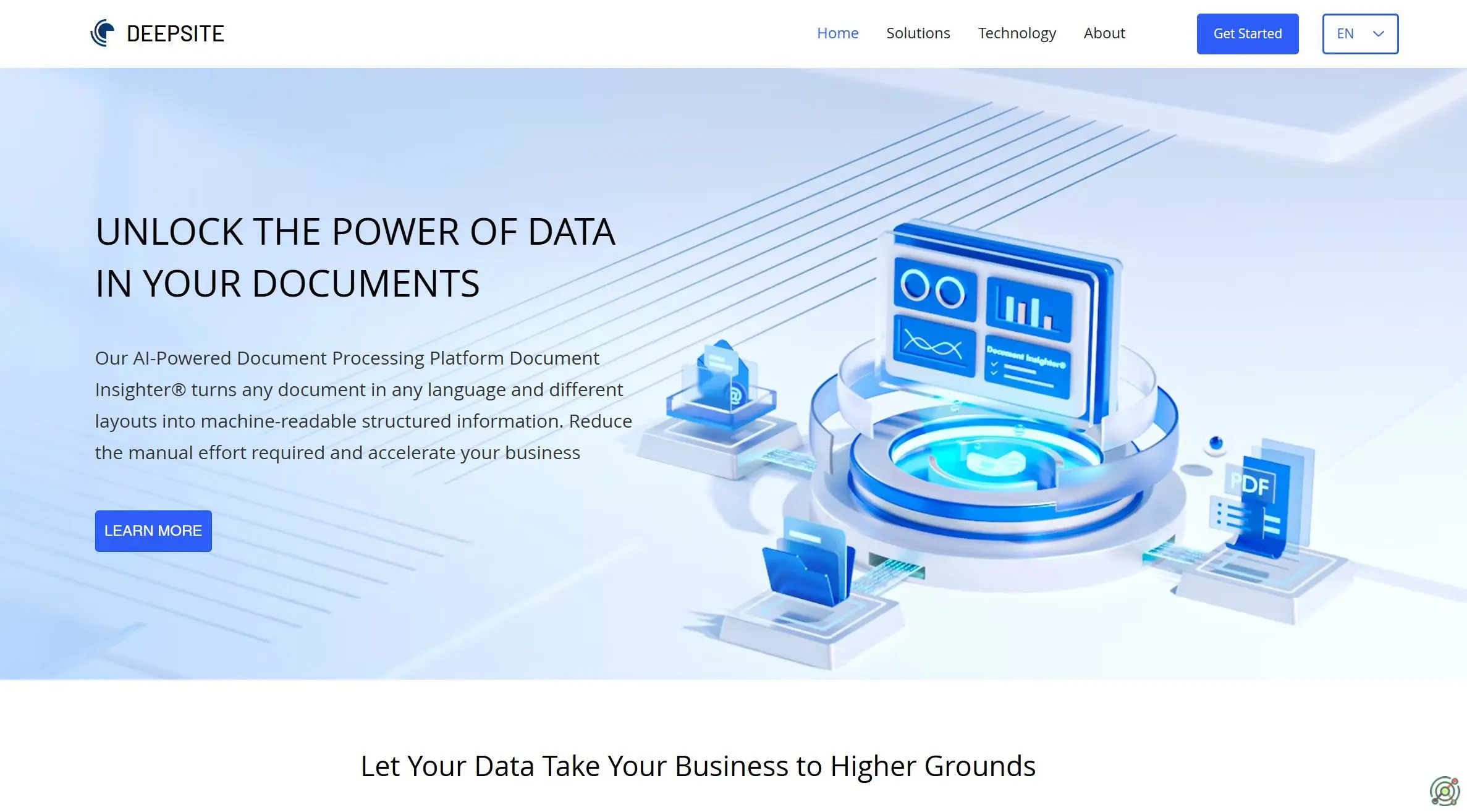 An AI-powered document processing platform automating data extraction and workflow integration.