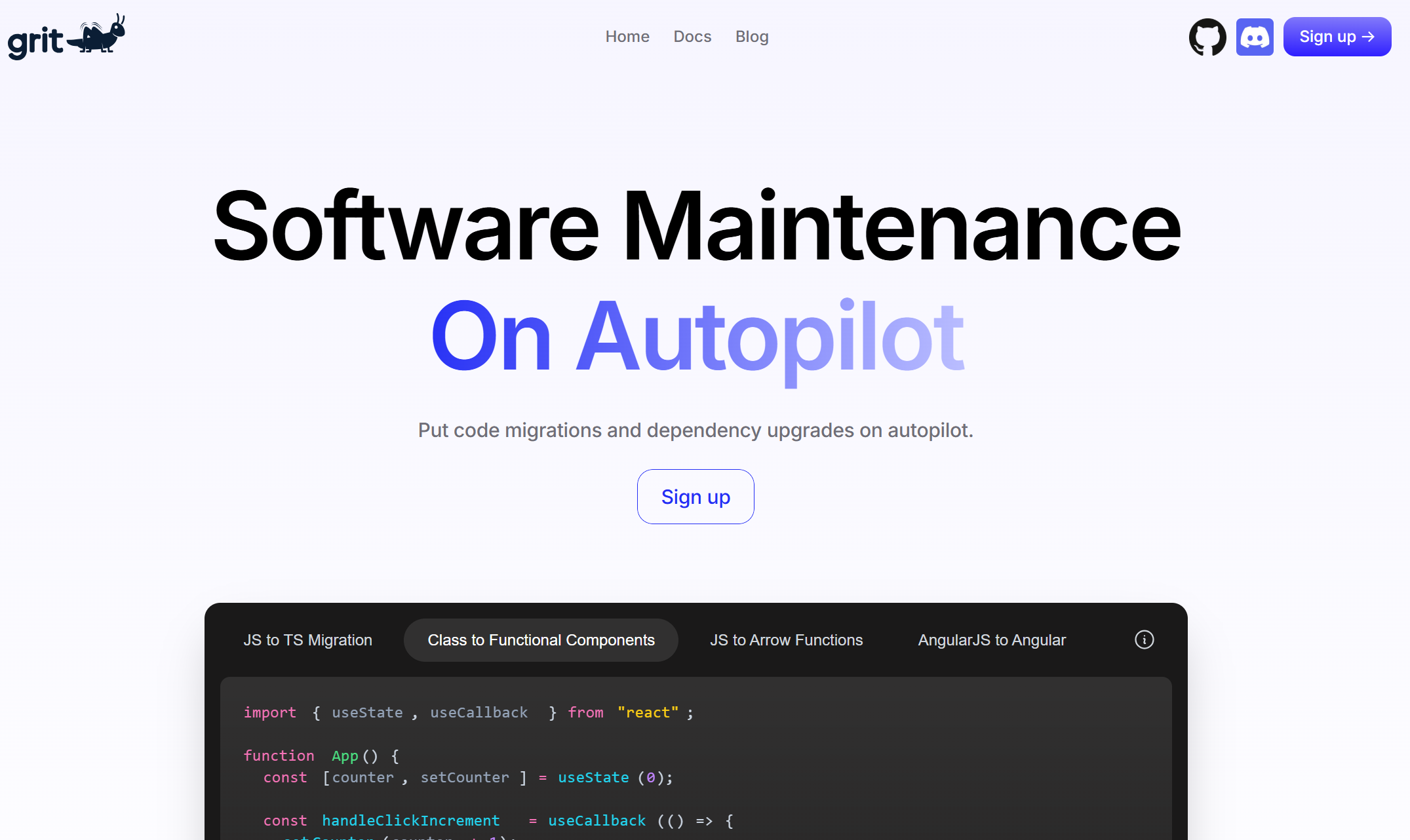 An AI-powered tool automating code maintenance tasks like migrations and dependency upgrades.