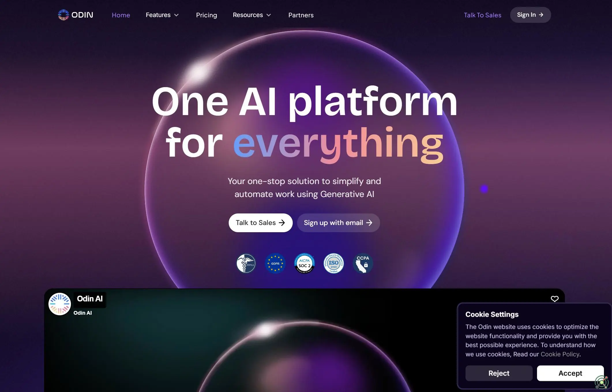 A comprehensive AI platform offering customizable agents to automate complex workflows with enterprise-grade security.