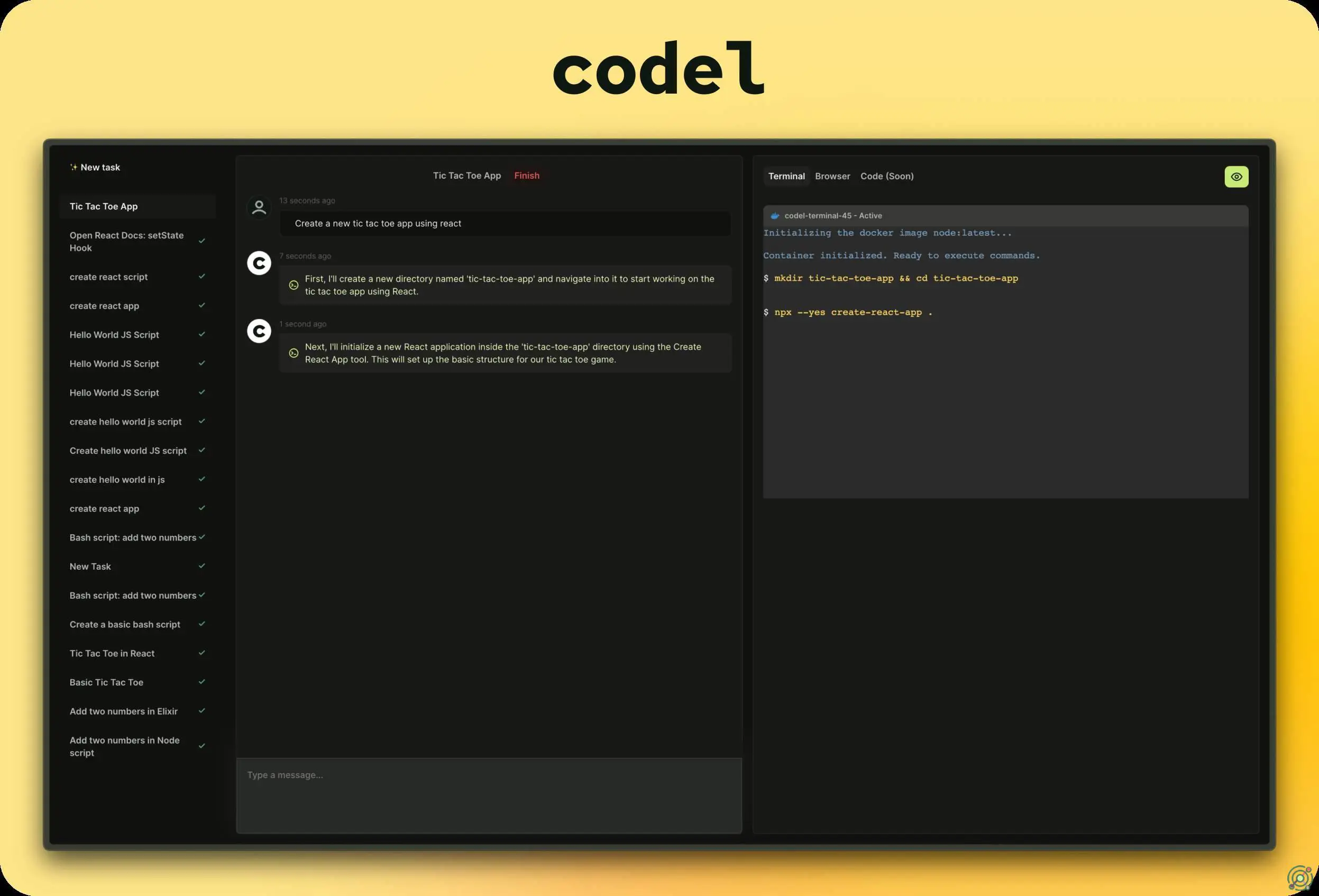 An open-source, fully autonomous AI agent designed for complex projects within a Docker environment.