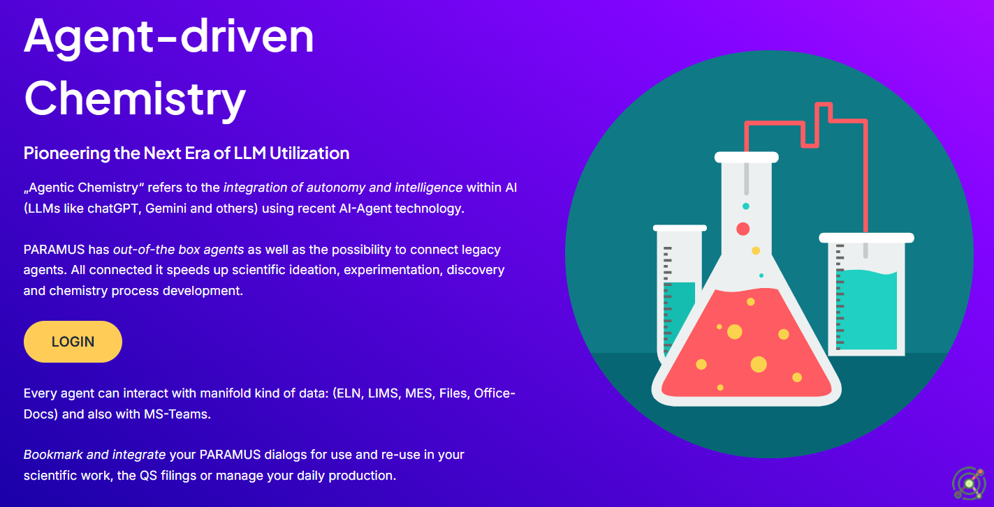Platform for chemical and pharmaceutical science and industries with free and paid agents.