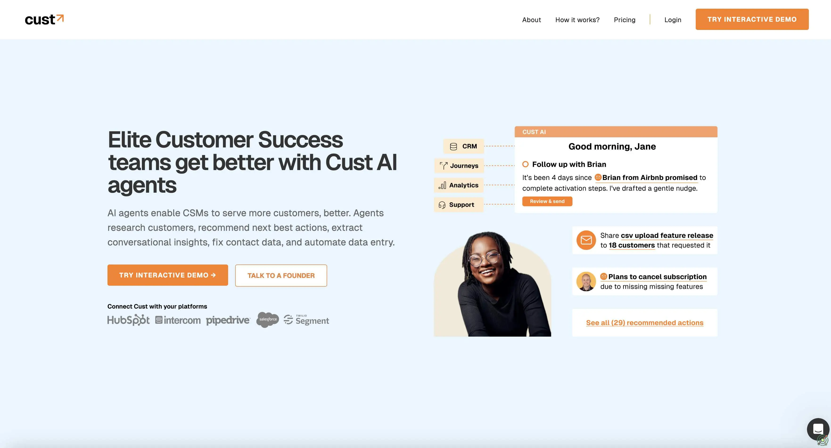 An AI-powered sales platform that automates the entire sales cycle for small deals, enhancing efficiency and reducing customer acquisition costs.