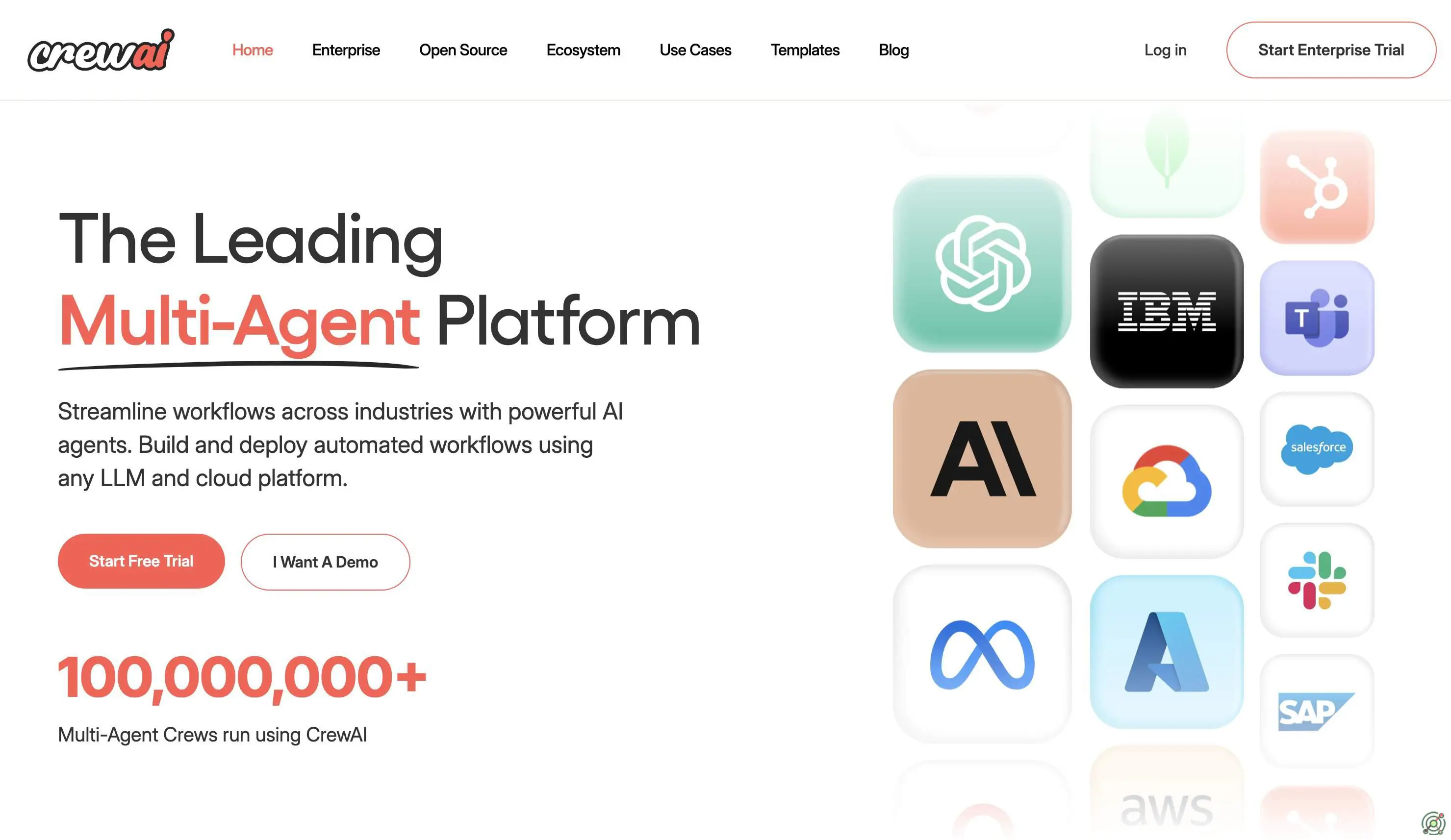 A platform for building and deploying multi-agent AI systems to automate complex workflows.