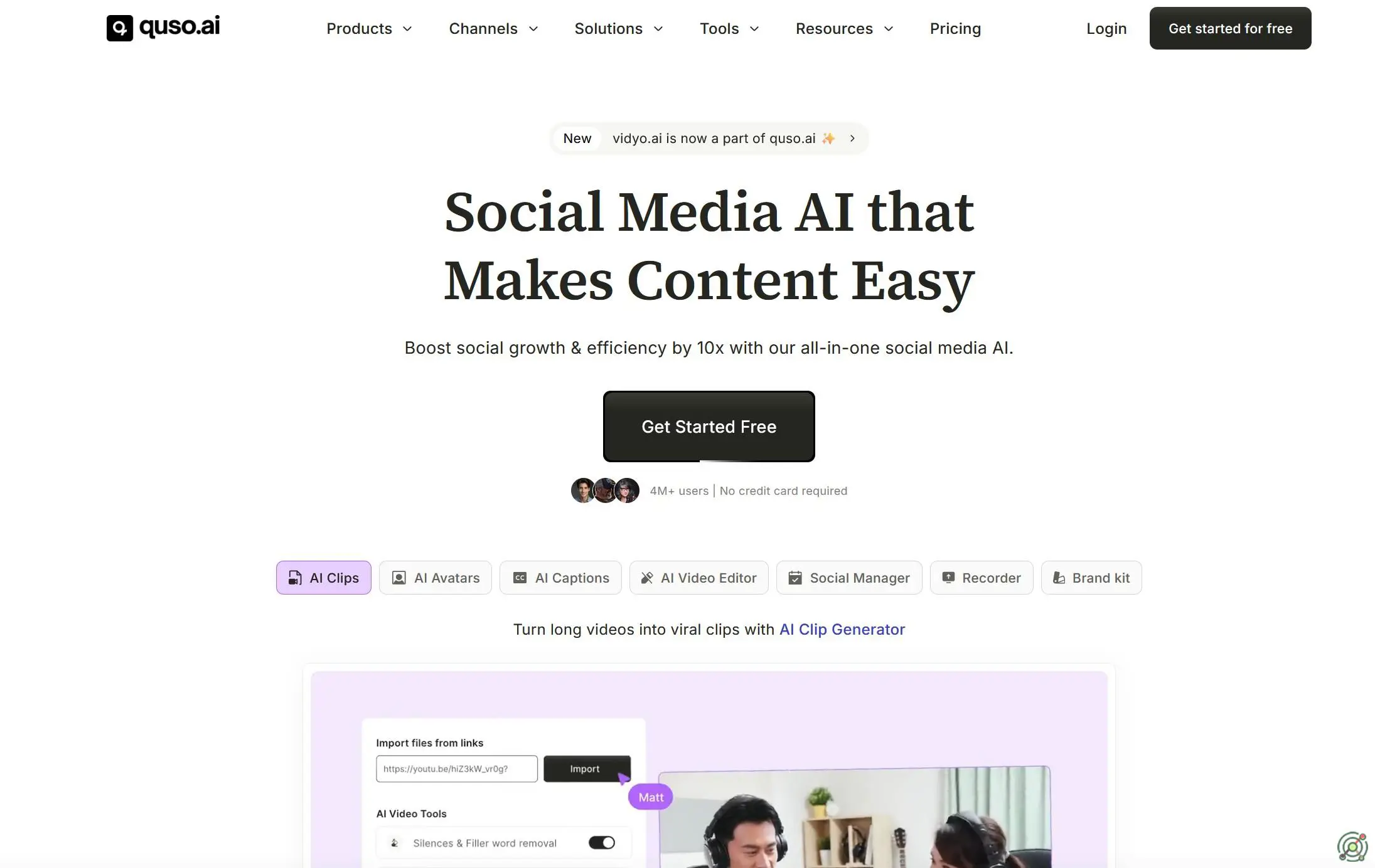 An all-in-one AI marketing platform for automating content creation, video editing, and social media management.