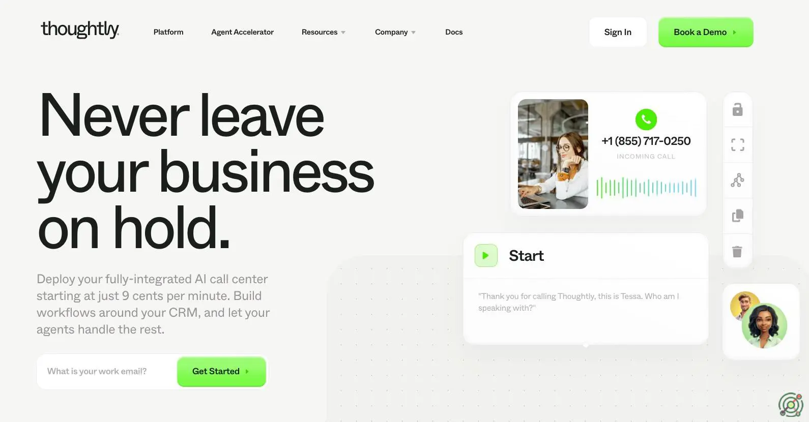 A no-code platform that enables businesses to rapidly deploy AI-driven voice agents for automating customer interactions and enhancing contact center operations.