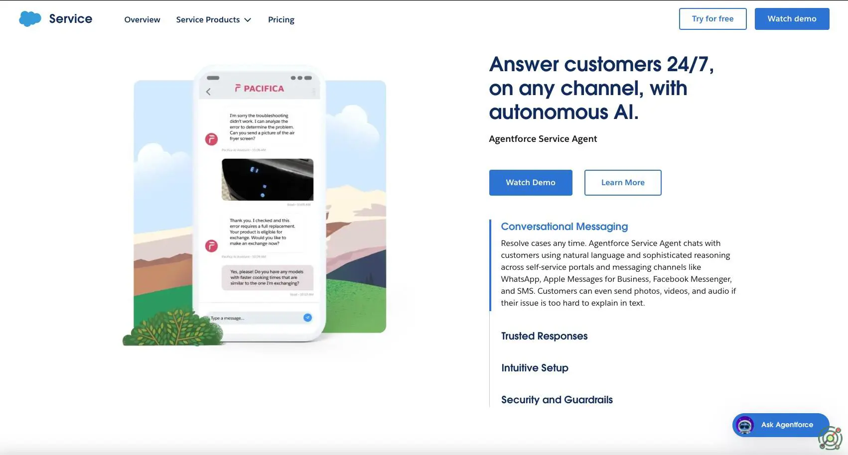 An autonomous AI agent by Salesforce that enhances customer service by understanding and resolving a wide range of issues without preprogrammed scenarios.