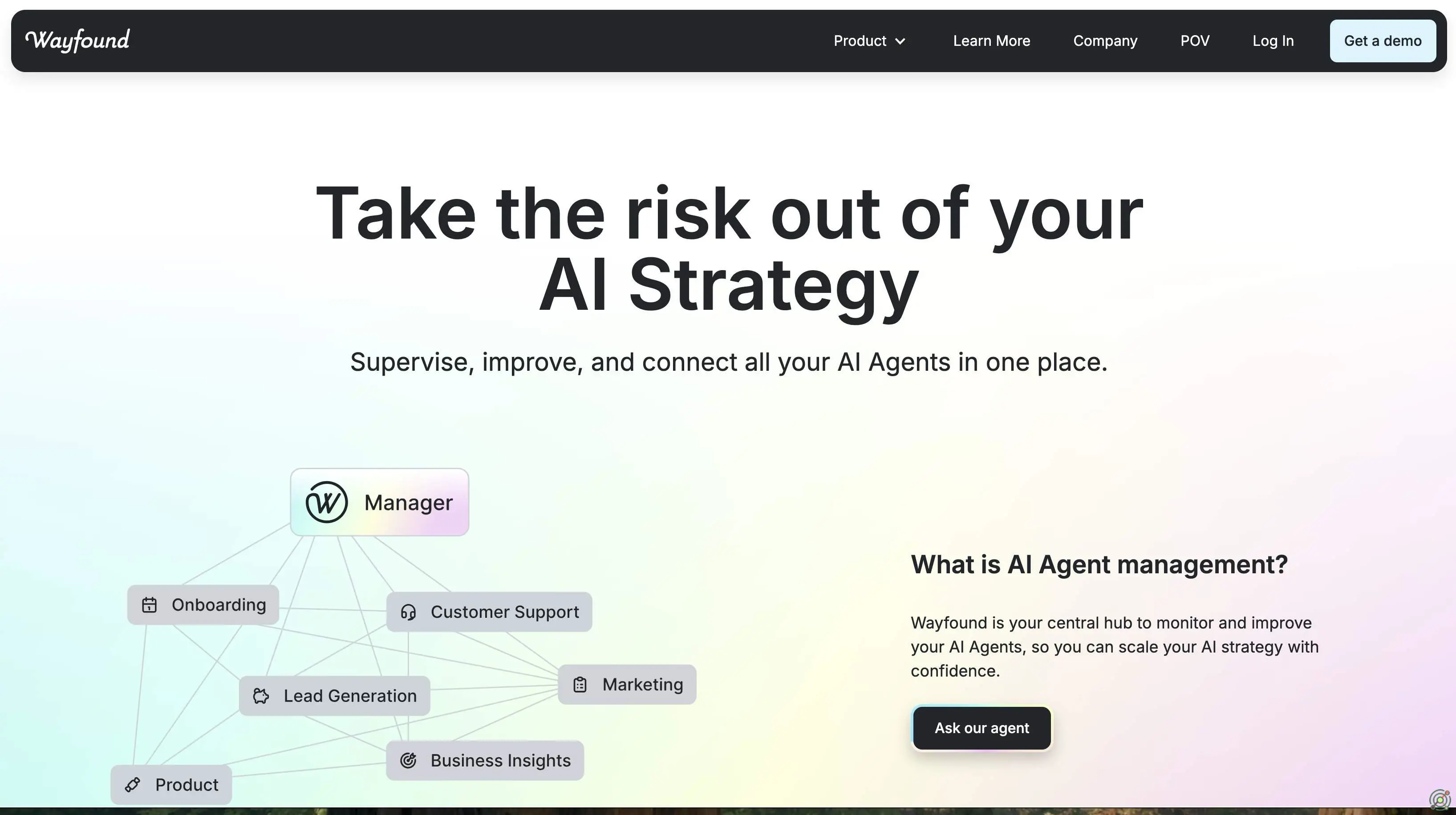 An AI agent management platform that enables businesses to create, monitor, and optimize AI agents for enhanced operational efficiency.