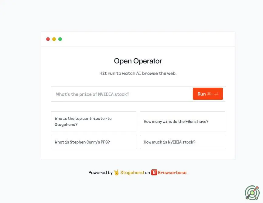 An AI agent designed to autonomously perform web-based tasks using natural language instructions.