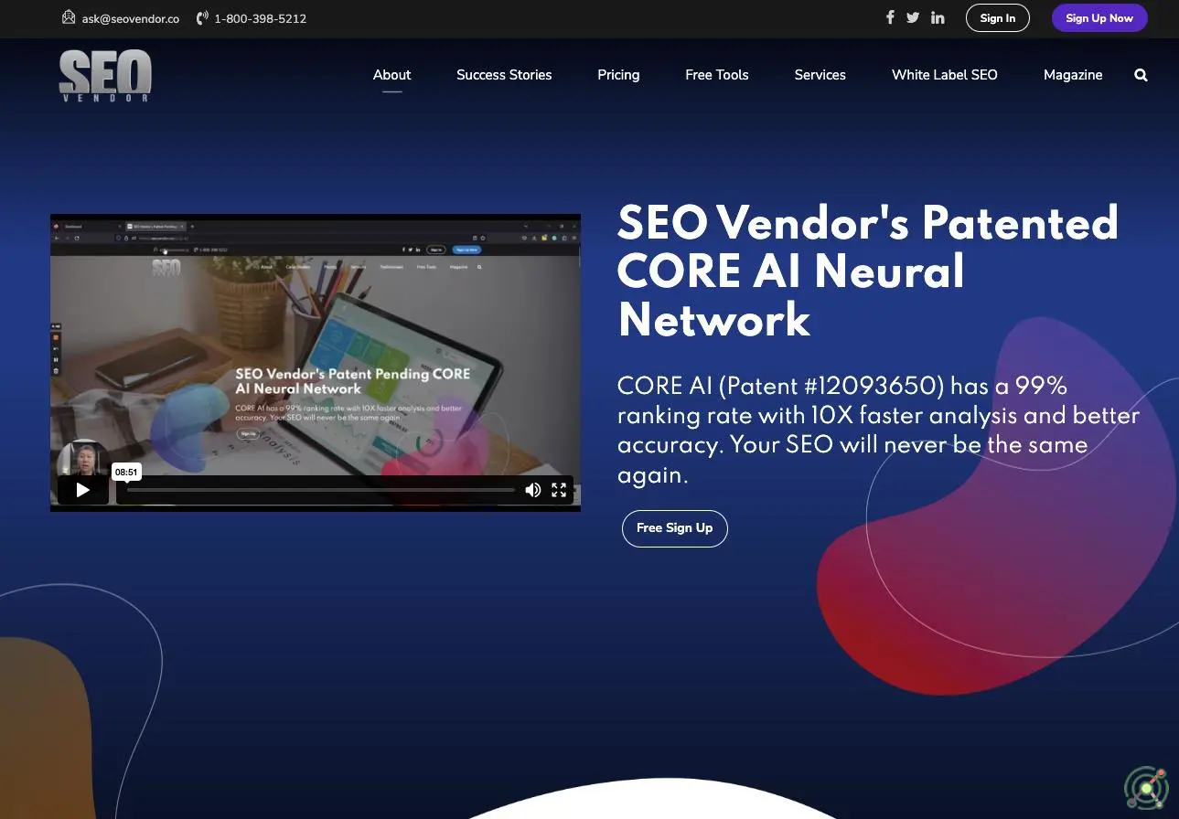 An AI-powered SEO platform offering predictive analysis and automated content optimization for improved search rankings.