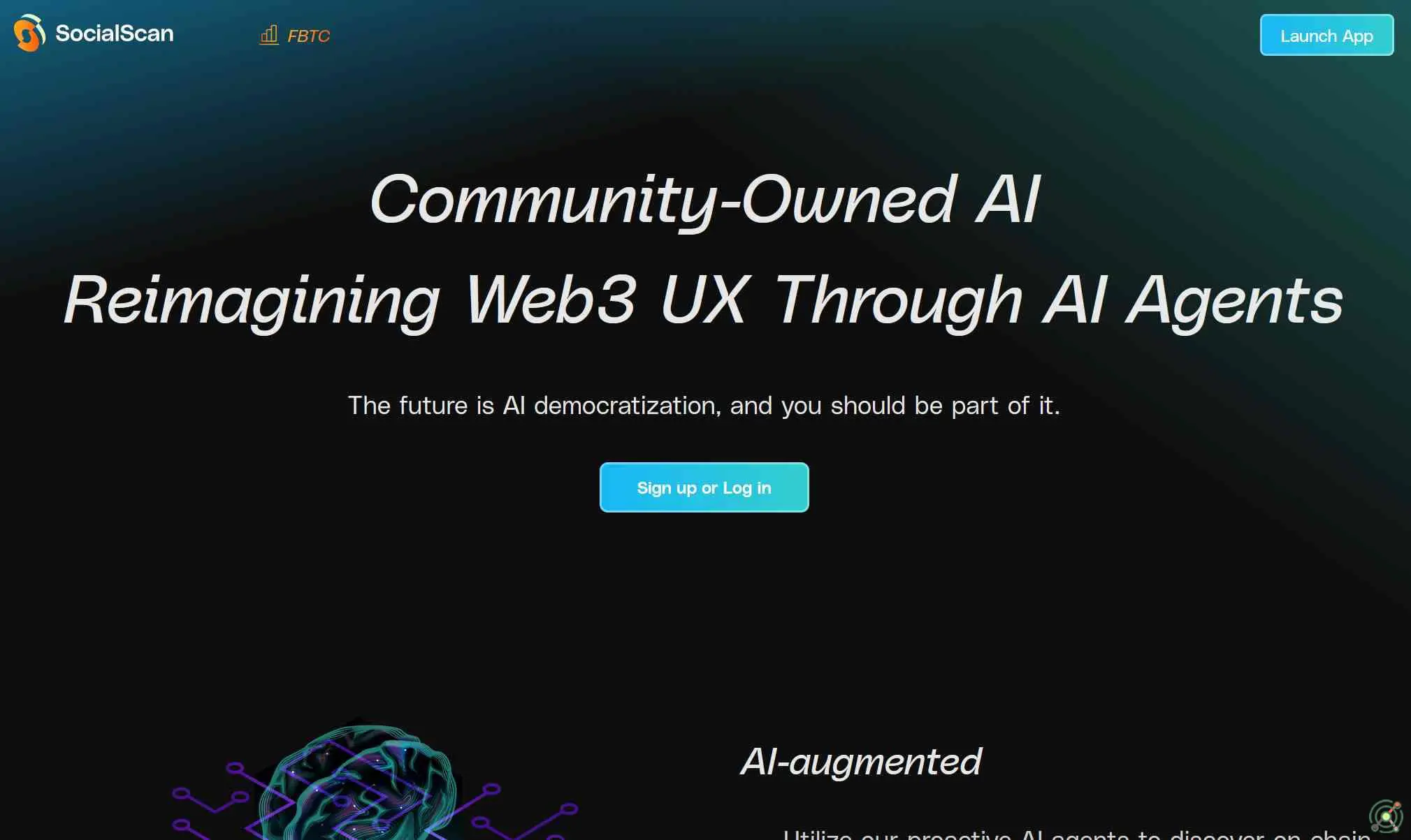 A community-owned AI platform reimagining Web3 user experience through customizable AI agents specialized in on-chain intelligence.