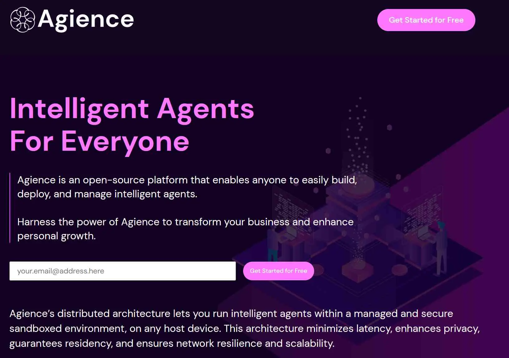 An open-source intelligent agent framework that connects devices, systems, and data to achieve new levels of automation and efficiency.