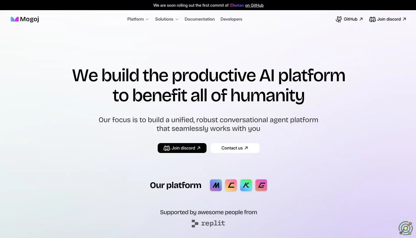 A comprehensive AI platform offering tools for building scalable conversational agents, AI-ready applications, and a unified knowledge base.