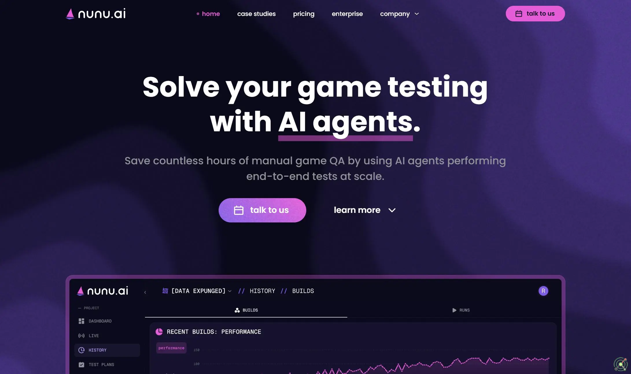Pioneering AI technology startup revolutionizing game quality assurance with advanced AI agents.