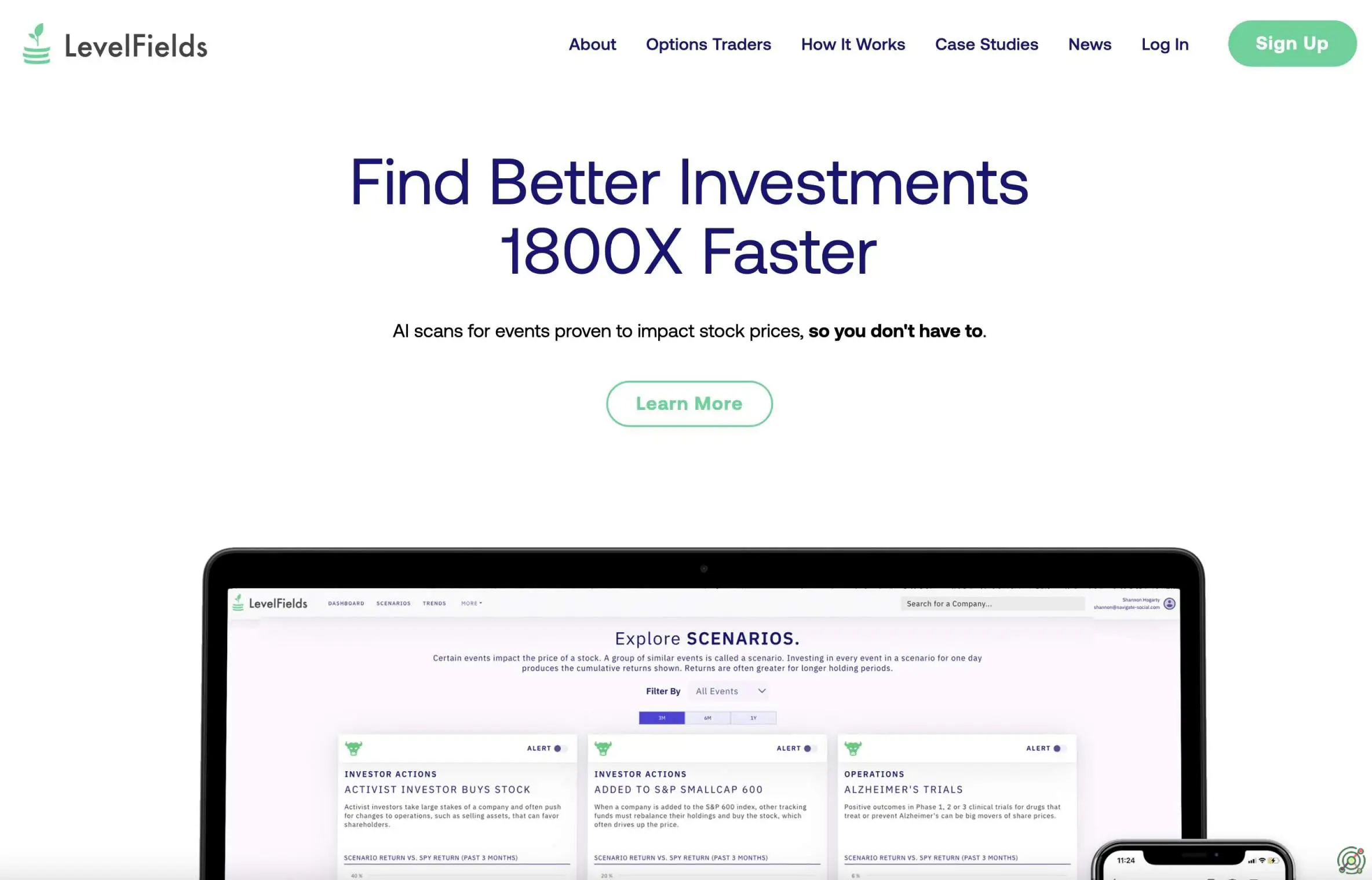 An AI-driven platform that analyzes market events to identify stock trading opportunities, providing actionable insights for investors.