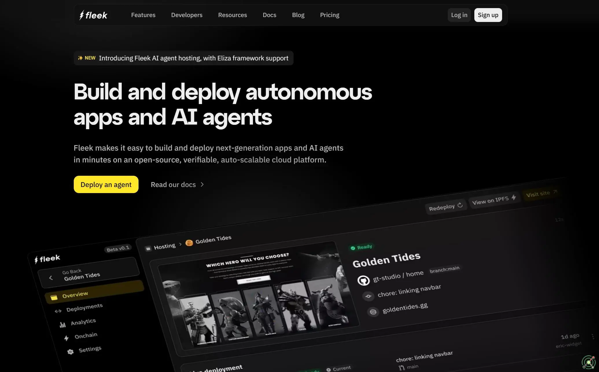 A platform for building and deploying autonomous apps and AI agents on an open-source, auto-scalable cloud.
