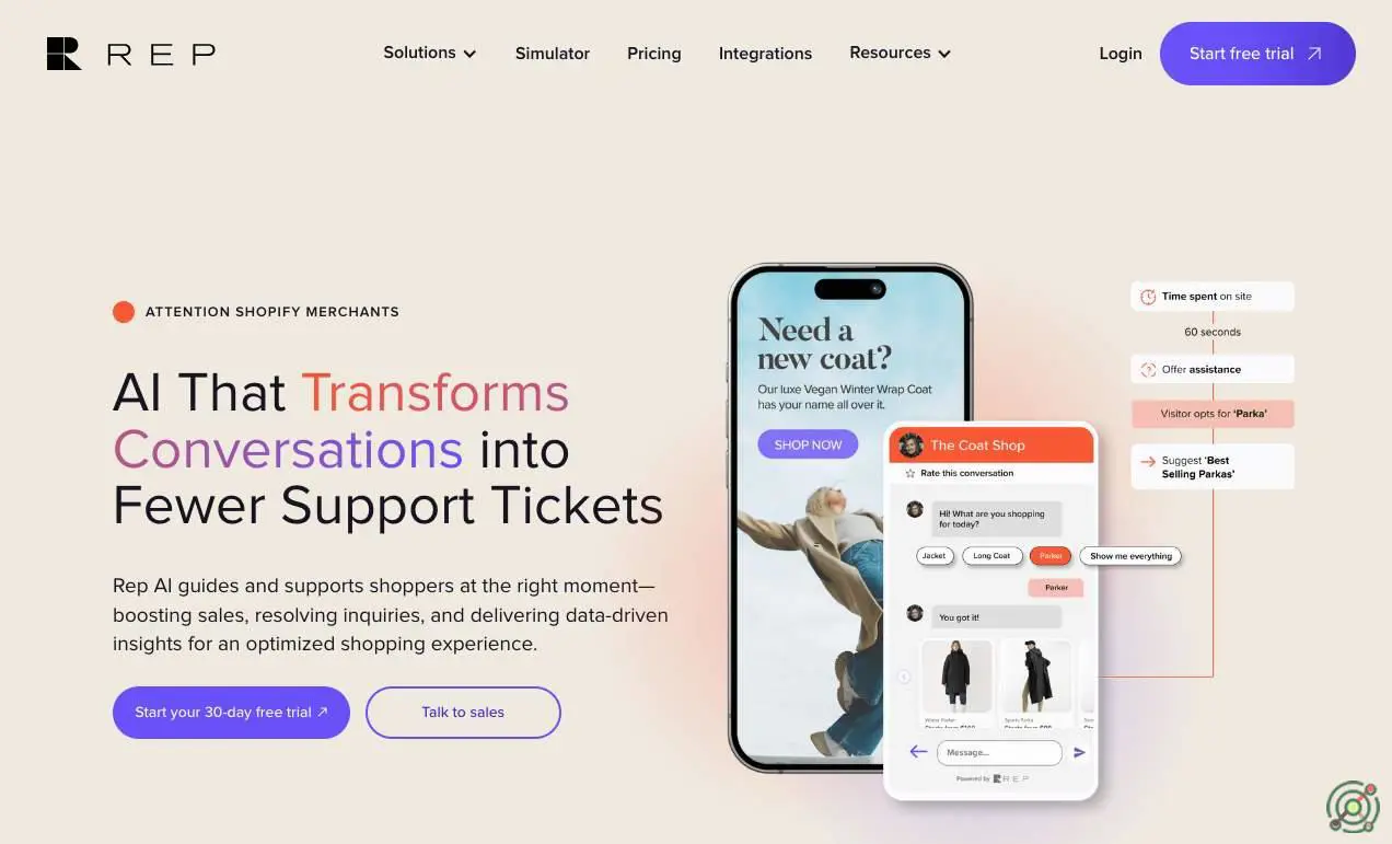 An AI-powered sales concierge platform that enhances e-commerce customer engagement and boosts sales through intelligent, personalized interactions.