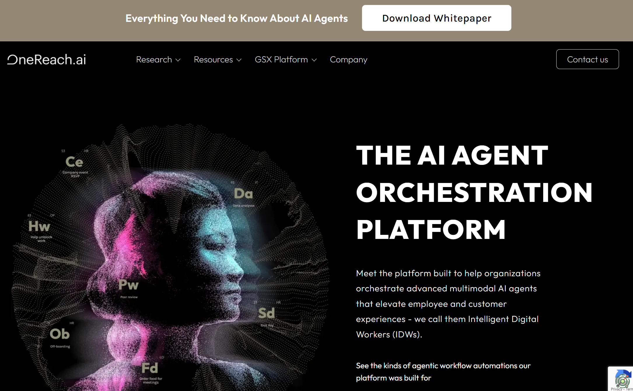 A no-code platform for creating advanced multimodal AI agents to enhance employee and customer experiences.