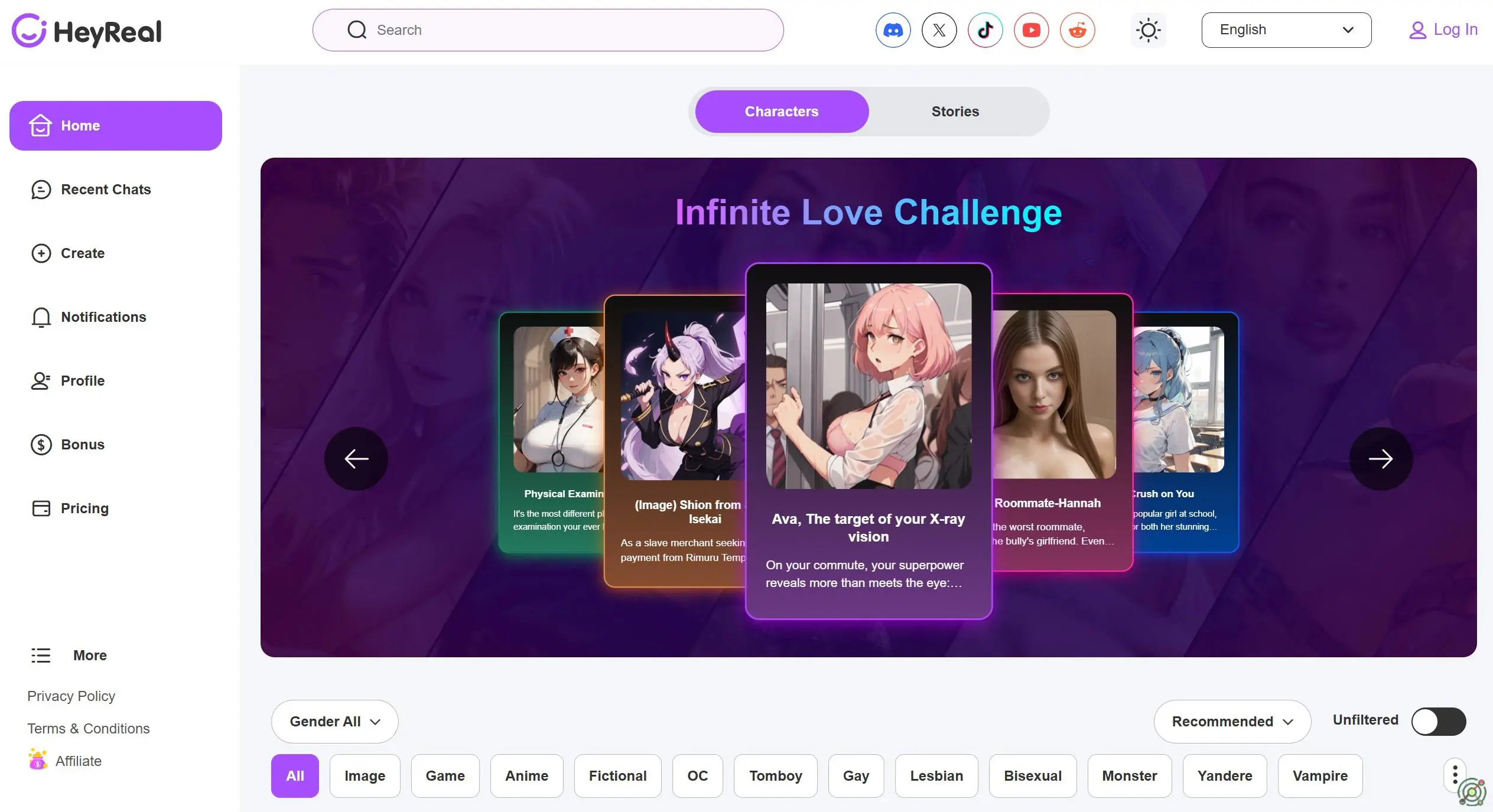 An AI platform for creating and interacting with customizable virtual companions.