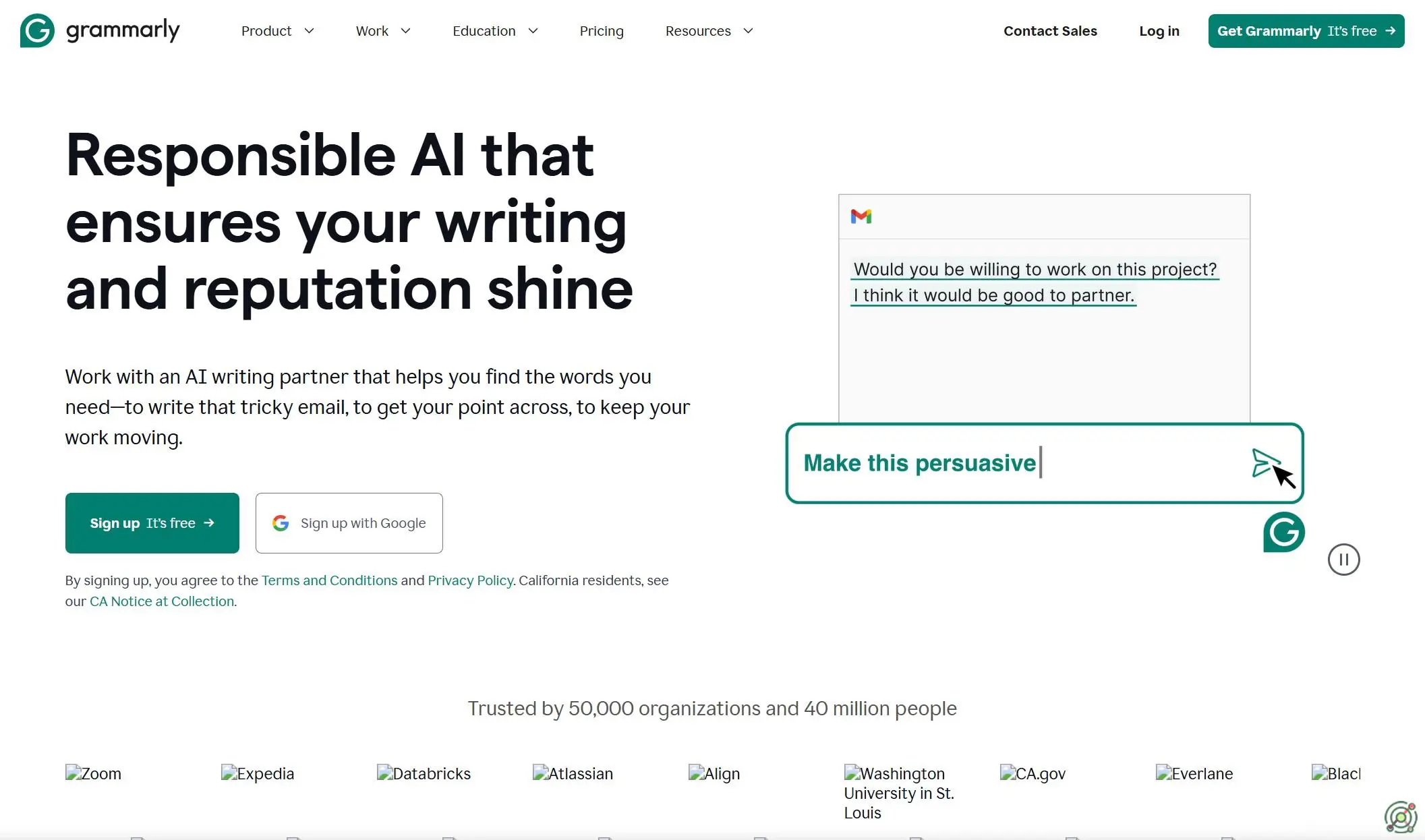AI-powered writing assistant enhancing clarity, correctness, and tone across various platforms.
