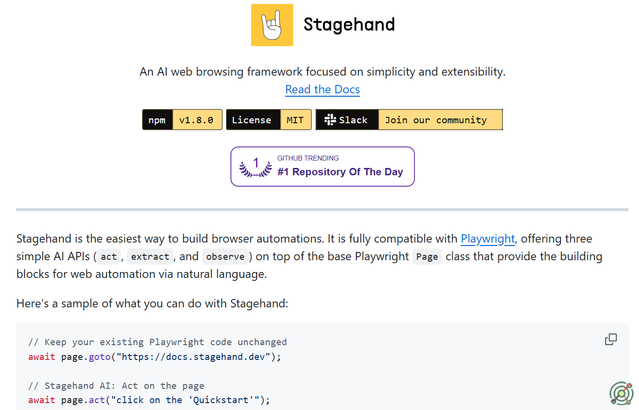 An AI web browsing framework focused on simplicity and extensibility.