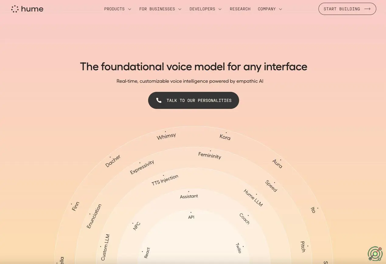 Develops emotionally intelligent AI systems that understand and respond to human emotions through voice interactions.