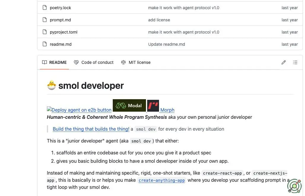 An open-source AI tool that generates entire codebases from a single prompt, acting as a virtual junior developer.