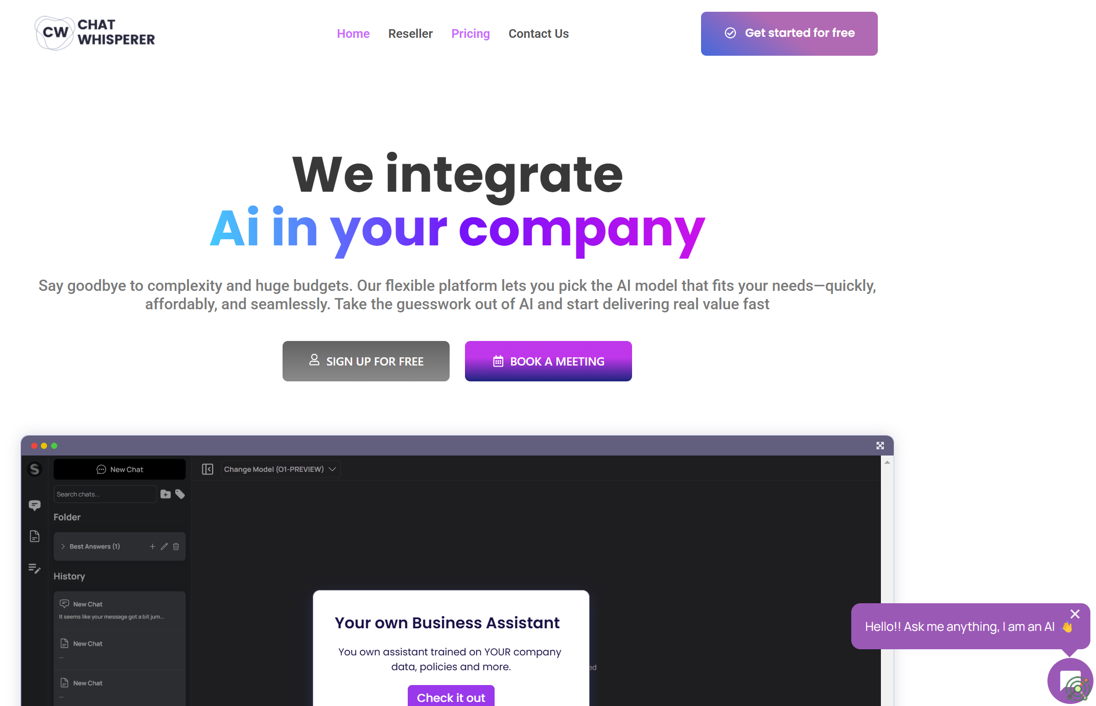 An AI-powered chatbot platform designed to enhance customer engagement and streamline support services through customizable and multilingual interactions.