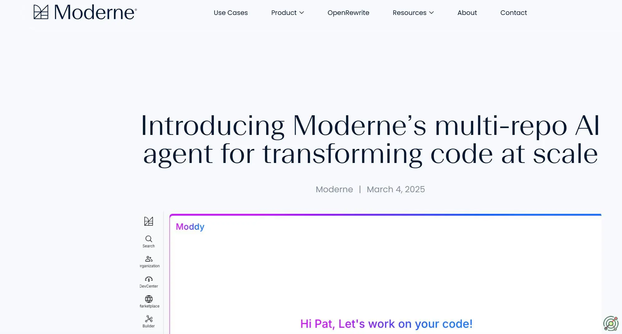 A multi-repository AI agent designed to analyze and modernize large-scale codebases efficiently.
