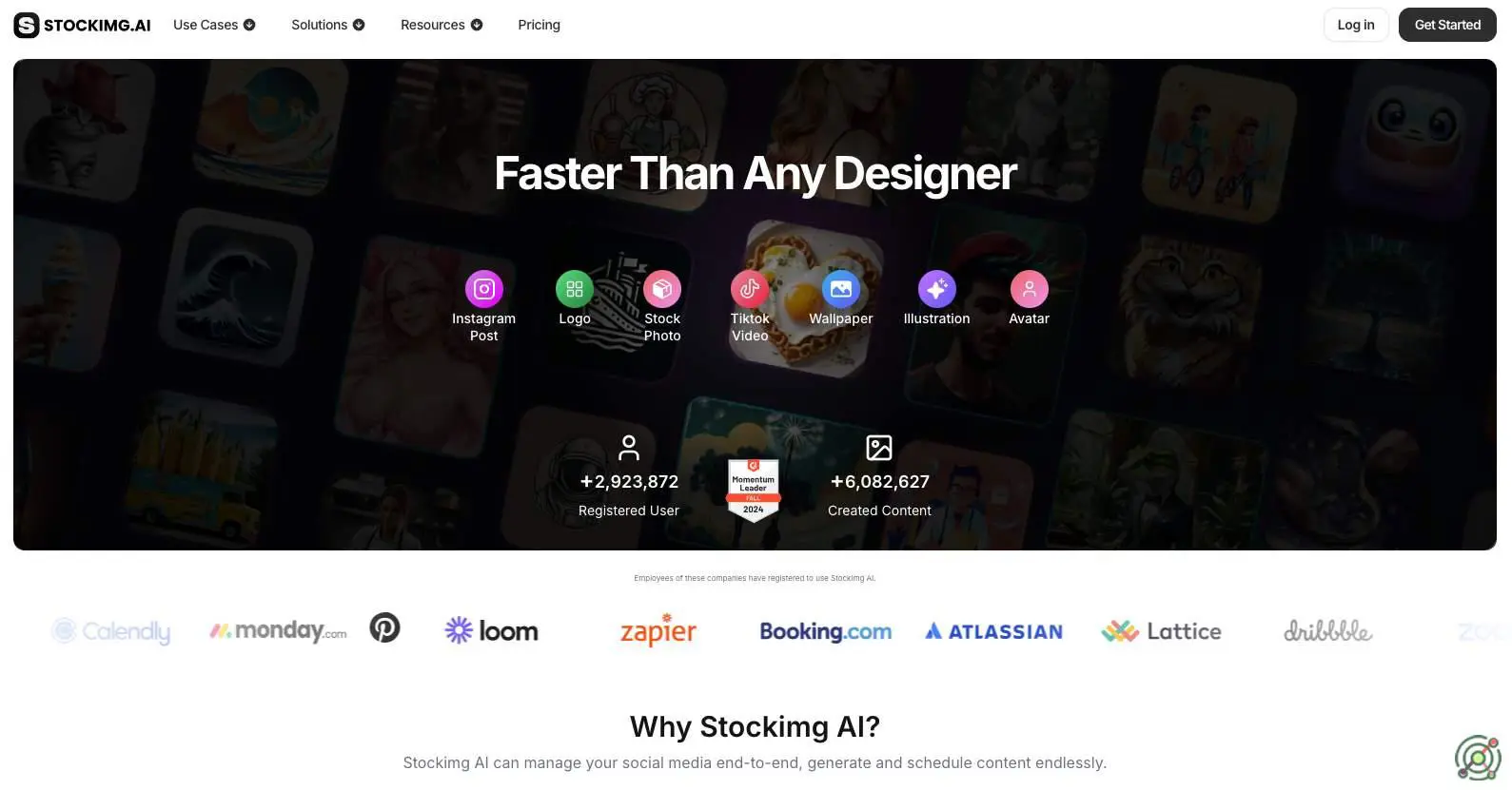 An AI-powered design and content creation platform enabling users to generate high-quality visuals such as logos, illustrations, wallpapers, and posters effortlessly.