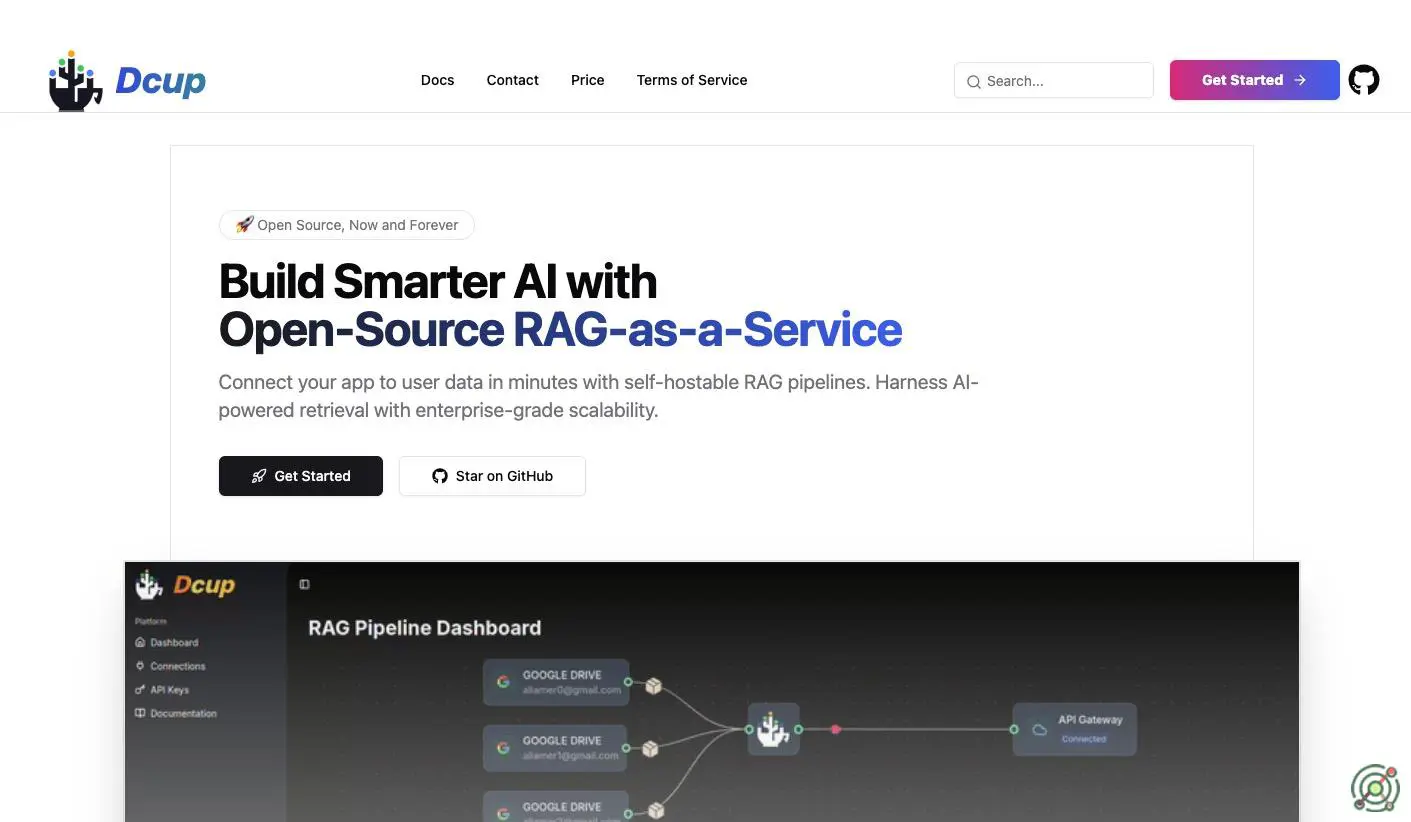 An open-source RAG-as-a-Service platform for building scalable, AI-powered retrieval pipelines.