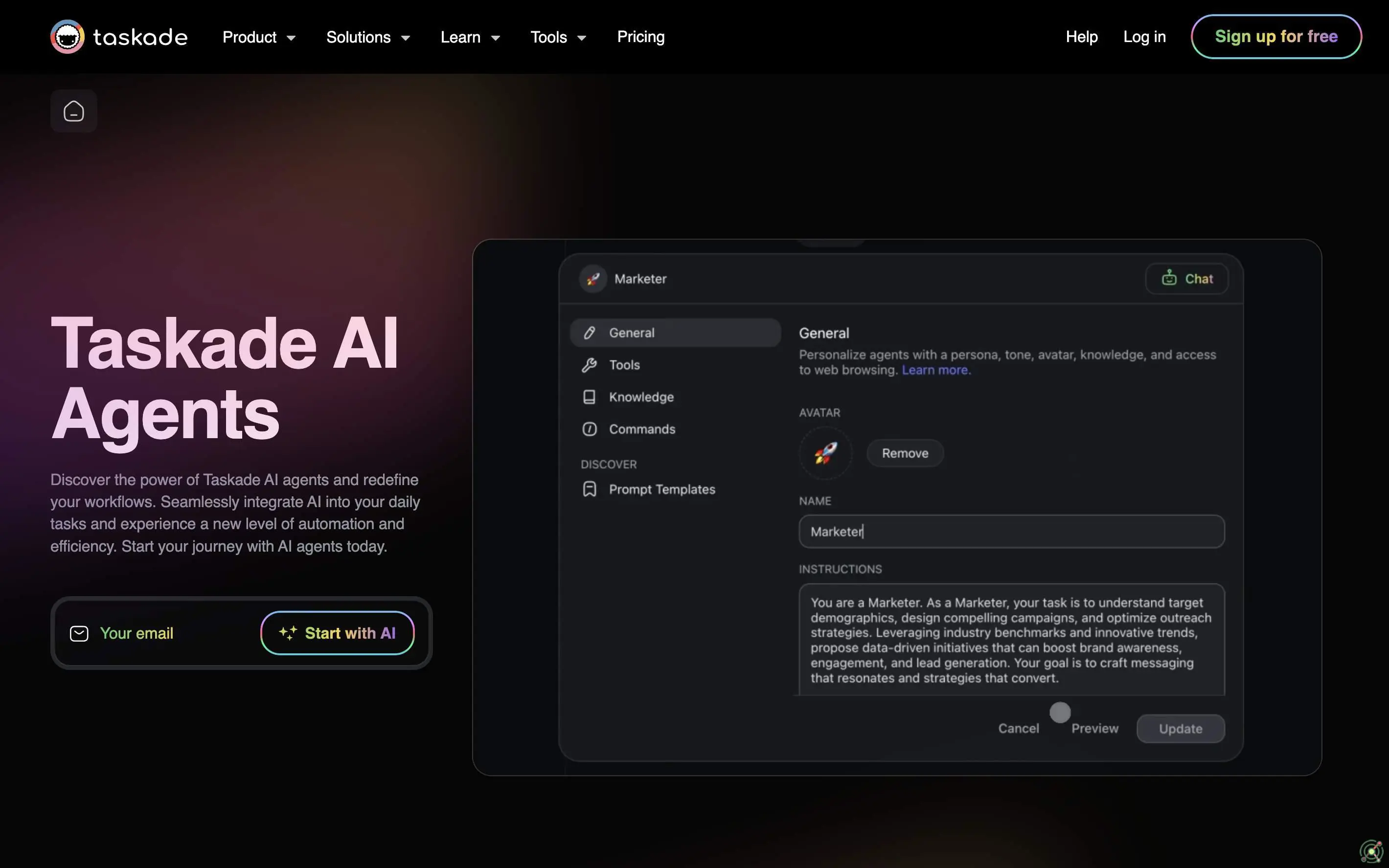 Custom AI-powered agents designed to automate workflows, enhance productivity, and streamline team collaboration.
