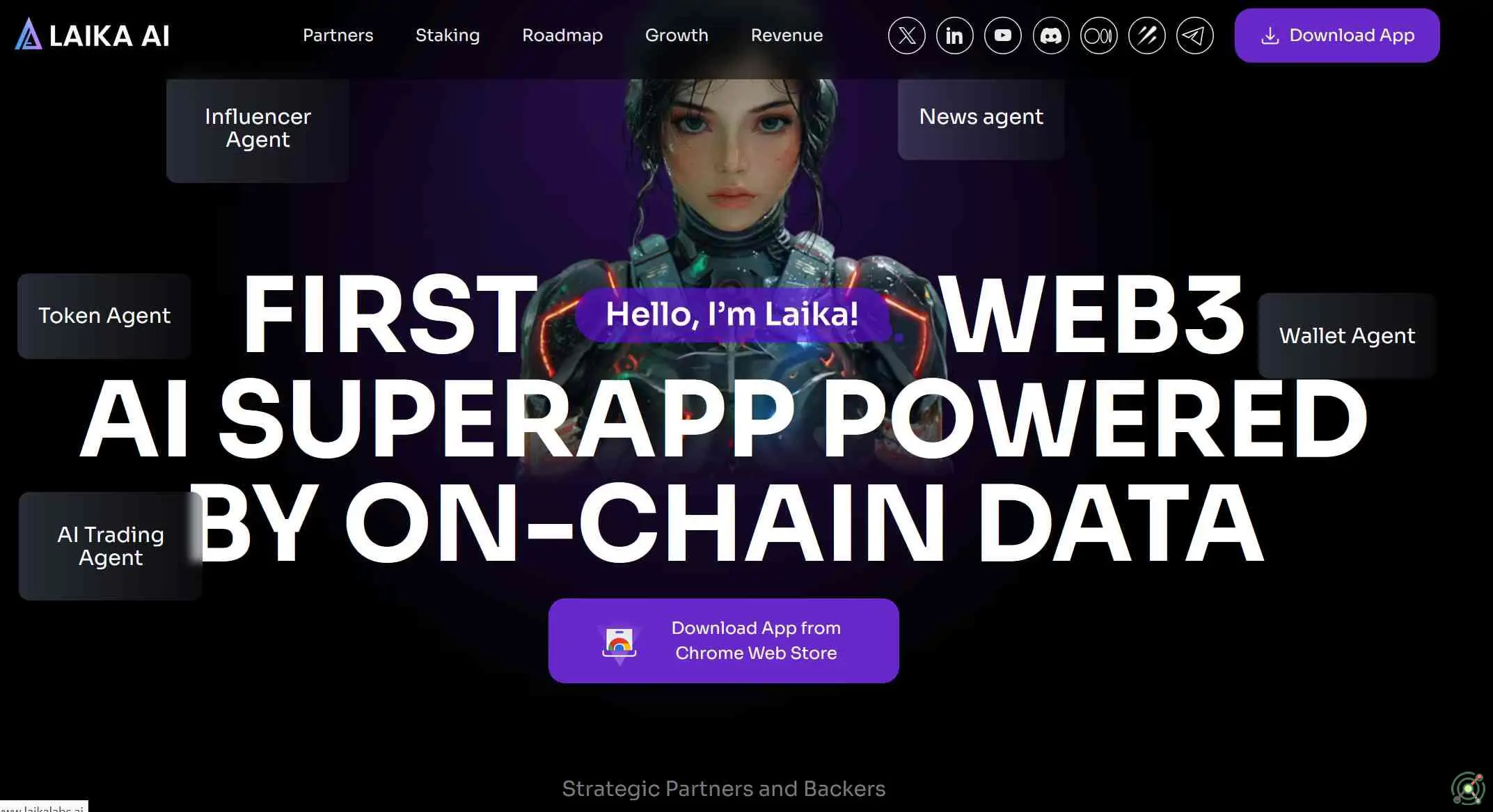 An AI-powered platform integrating artificial intelligence with blockchain technology to offer decentralized intelligence solutions for the Web3 environment.
