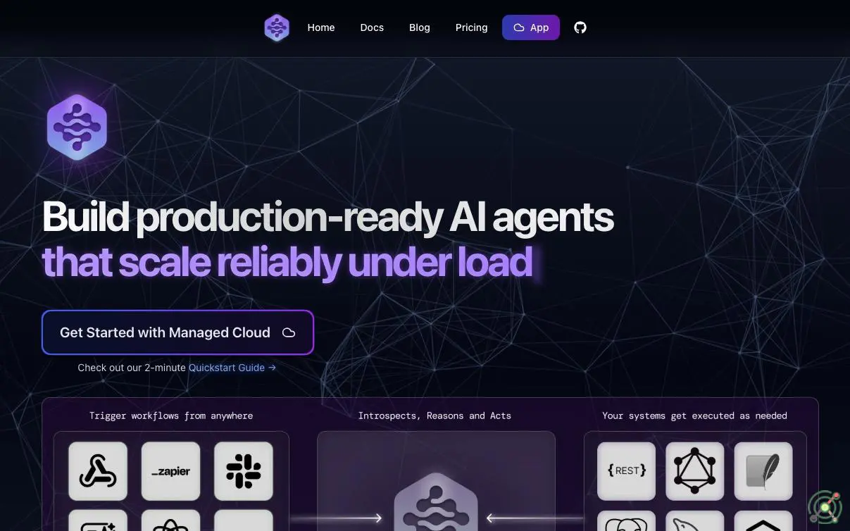 An open-source platform that streamlines the development of reliable, scalable, and secure AI agents and automations for developers.