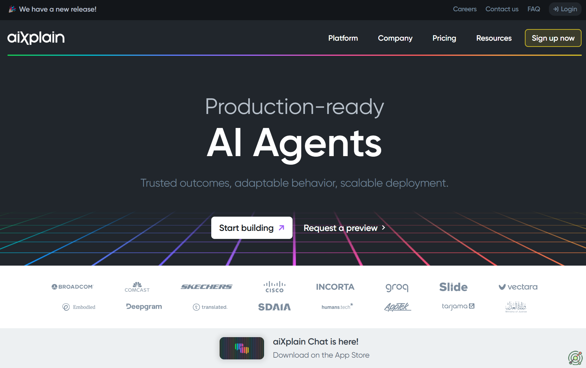 A comprehensive AI platform offering tools for building, deploying, and managing AI agents and solutions.