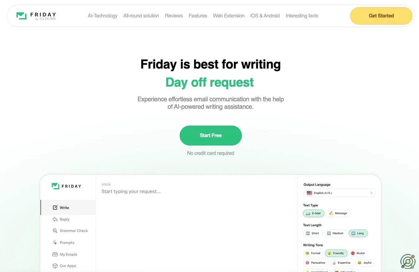An AI-powered writing assistant designed to enhance email composition by providing personalized suggestions and streamlining communication.