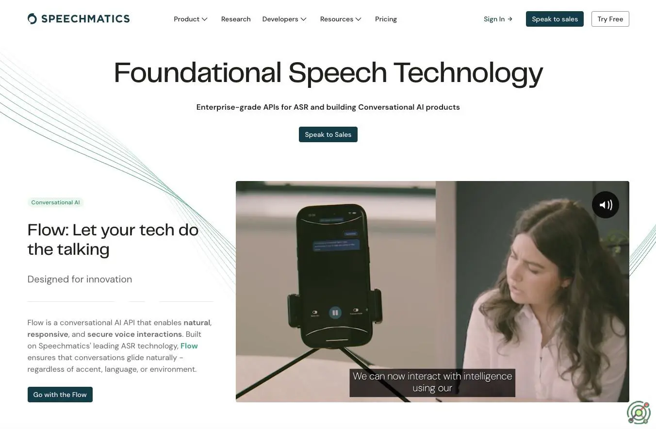 An AI-driven speech recognition platform offering accurate, real-time transcription and translation services across 50+ languages.